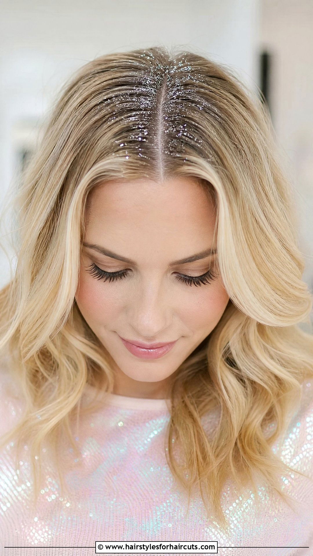 Jules Vaughn Glitter Roots - 25 euphoria hairstyles - 25 euphoria hairstyles