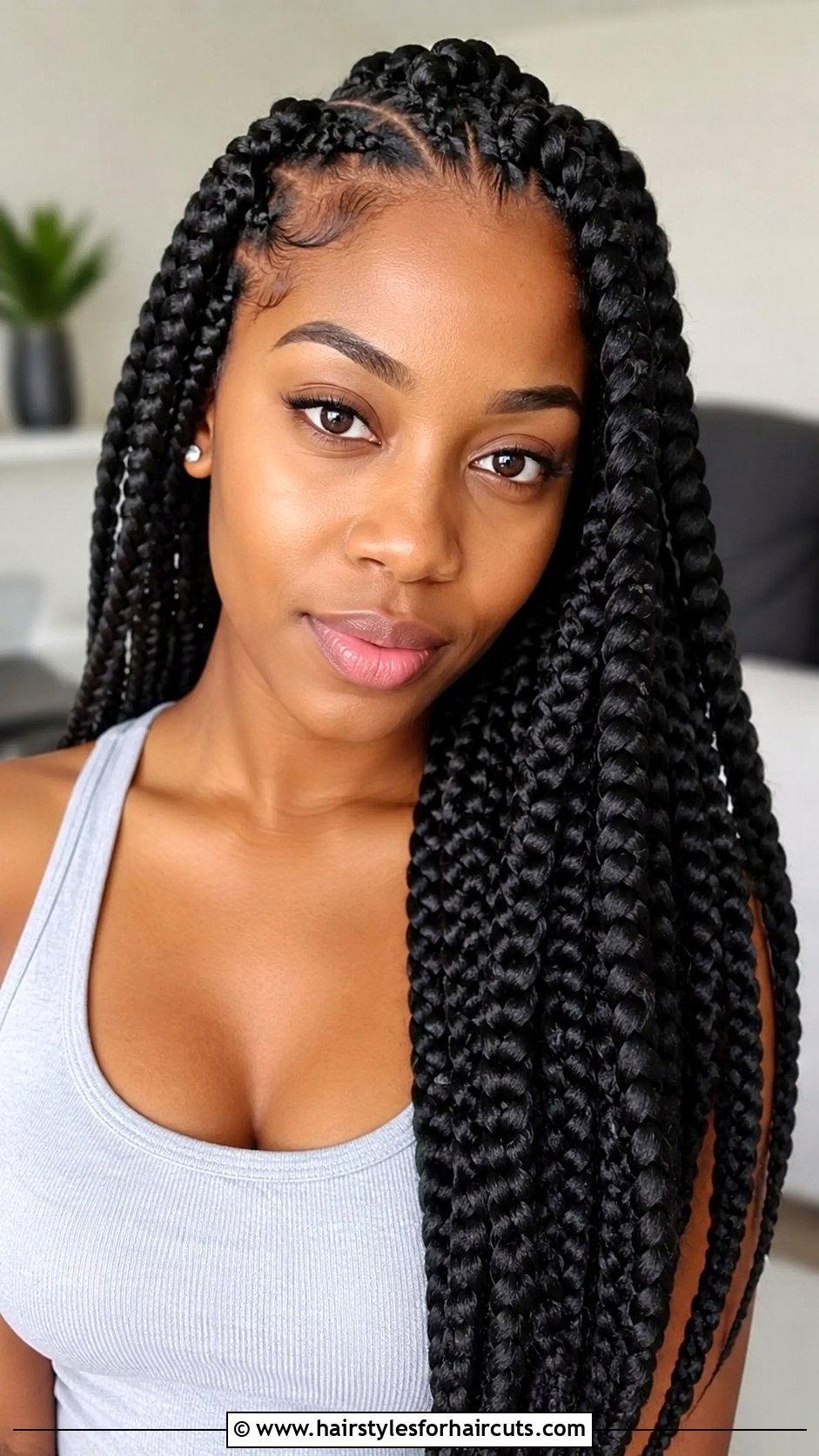 Jumbo Box Braids - 25 braided hairstyles for black hair - 25 braided hairstyles for black hair