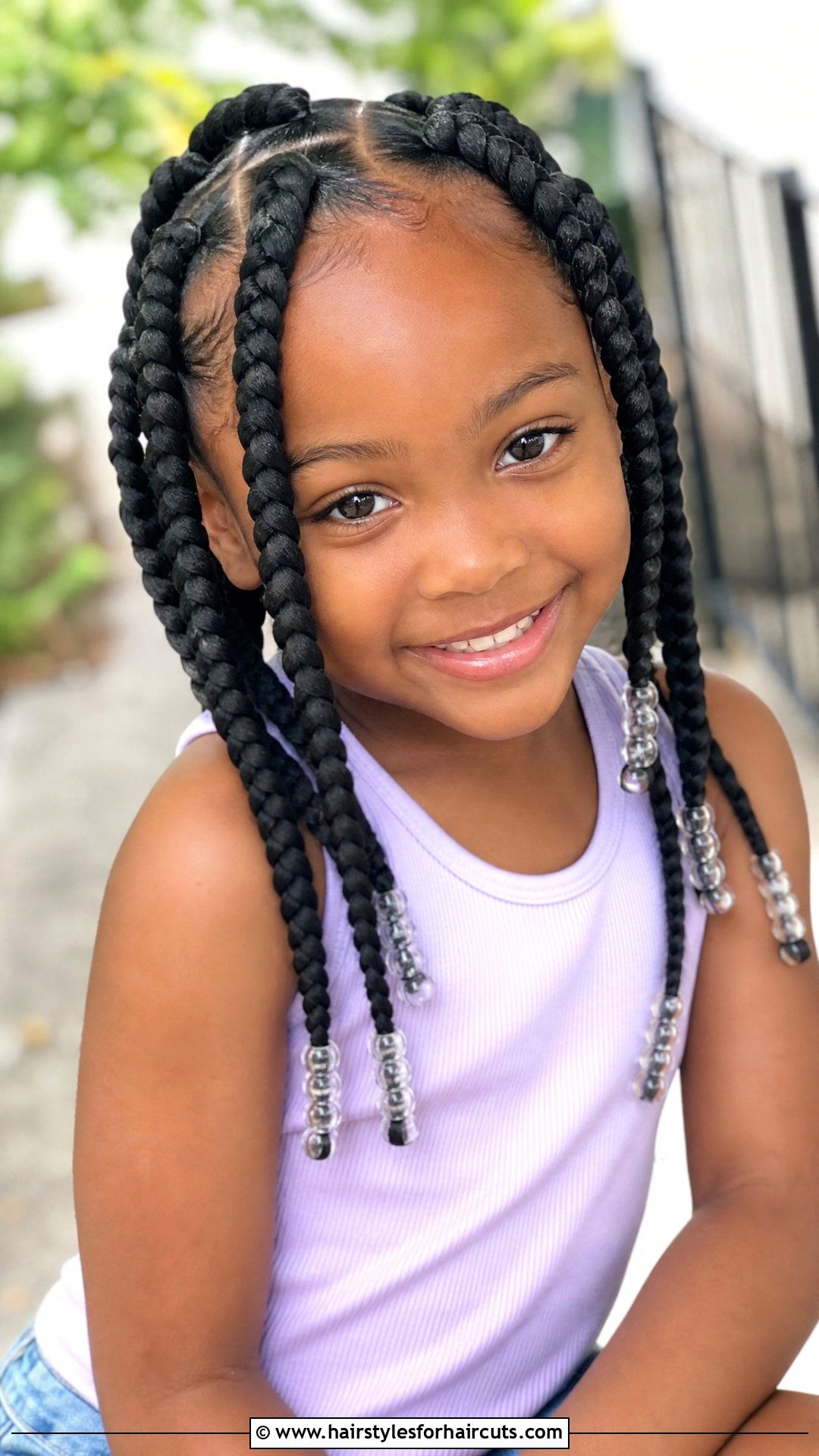 Jumbo Box Braids - 25 little black girl hairstyles - 25 little black girl hairstyles