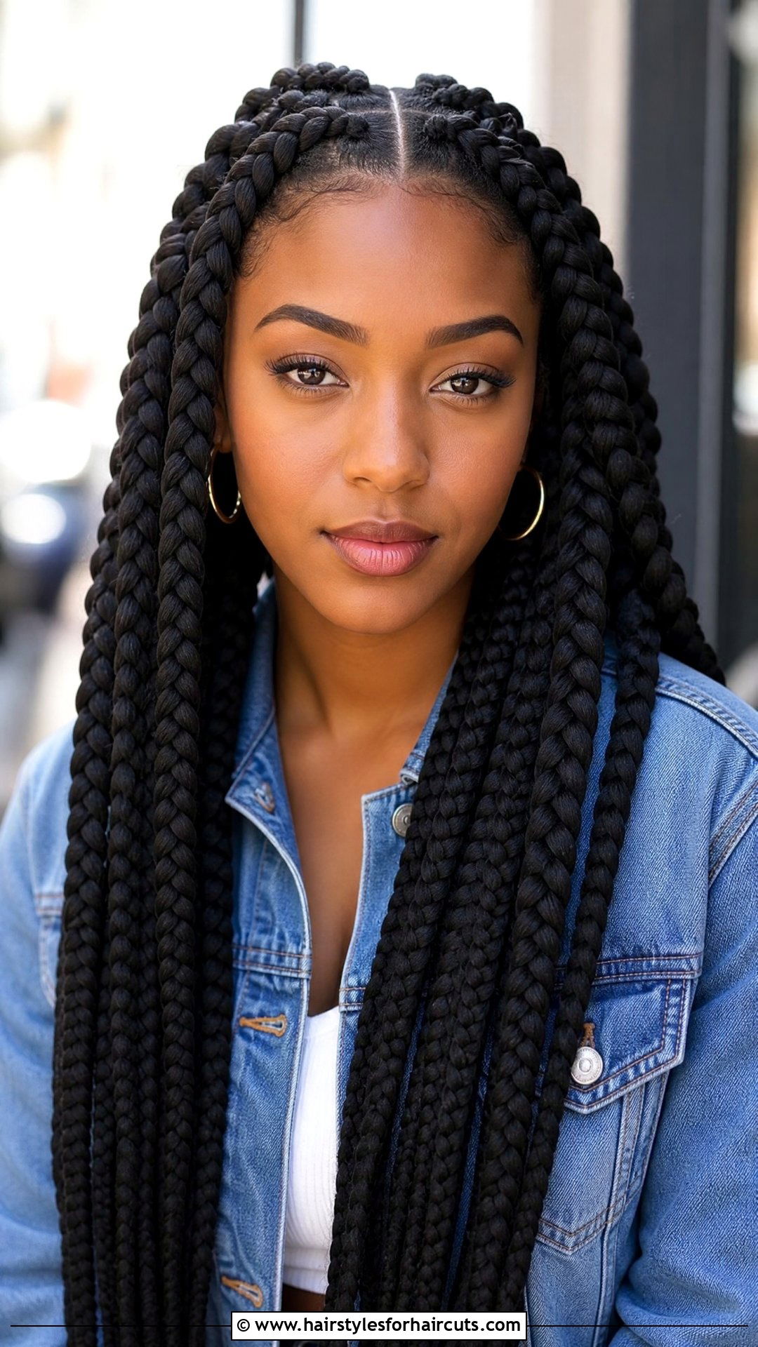 Jumbo Box Braids - 25 protective hairstyles for 4c hair - 25 protective hairstyles for 4c hair