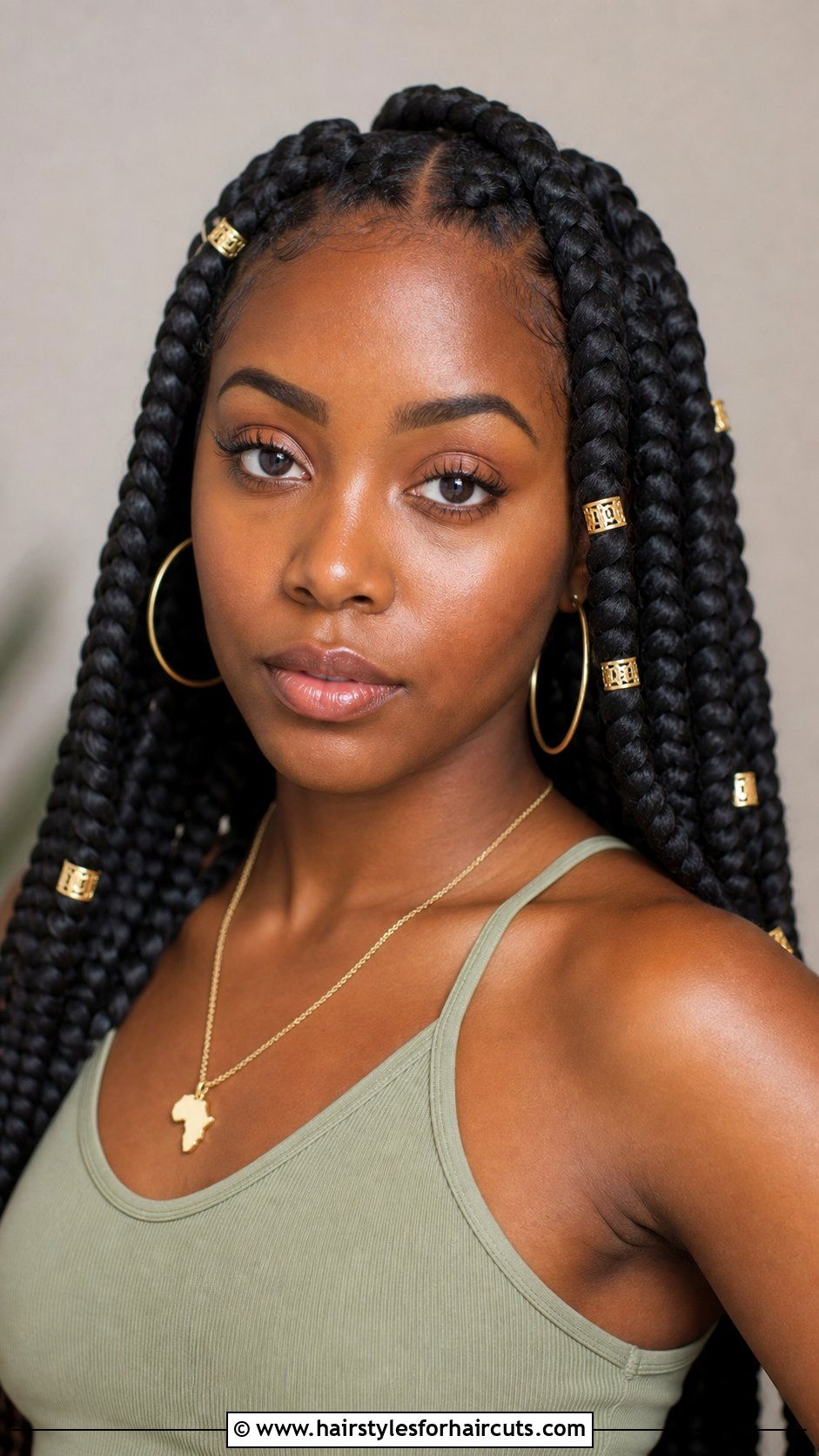 Jumbo Box Braids - 25 hairstyles with braiding hair - 25 hairstyles with braiding hair