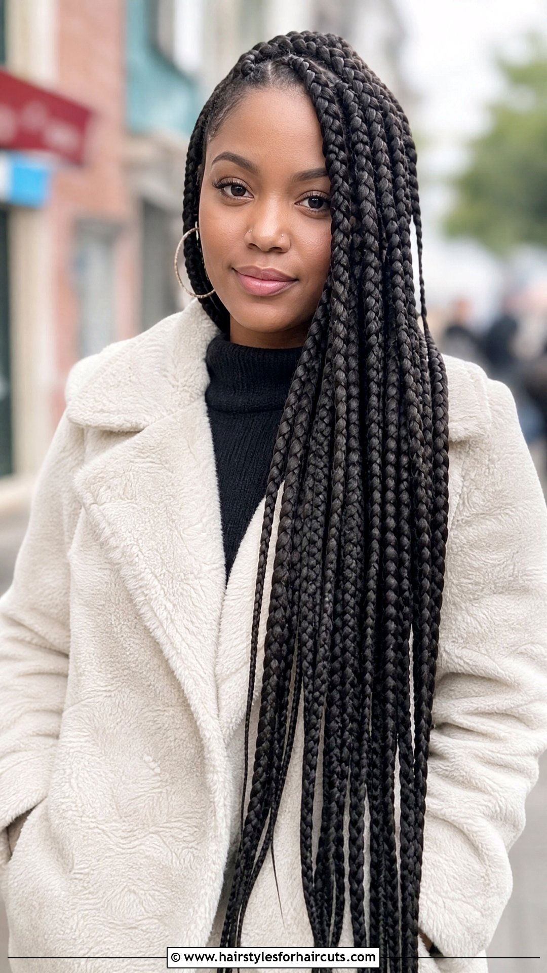 Jumbo Box Braids - 25 winter braid hairstyles for black hair - 25 winter braid hairstyles for black hair