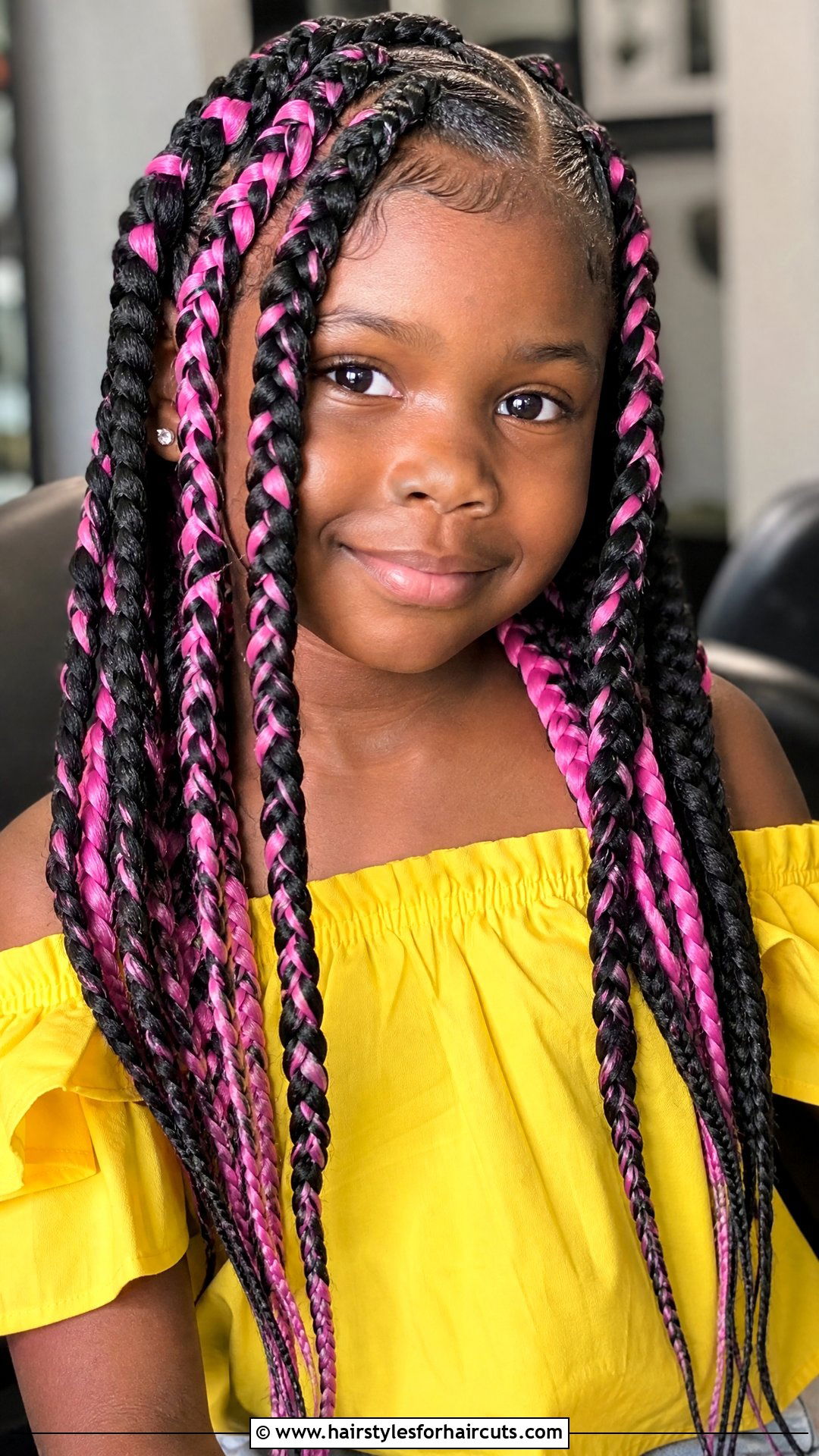 Jumbo Box Braids With Color - 25 little girl braided hairstyles with natural hair - 25 little girl braided hairstyles with natural hair