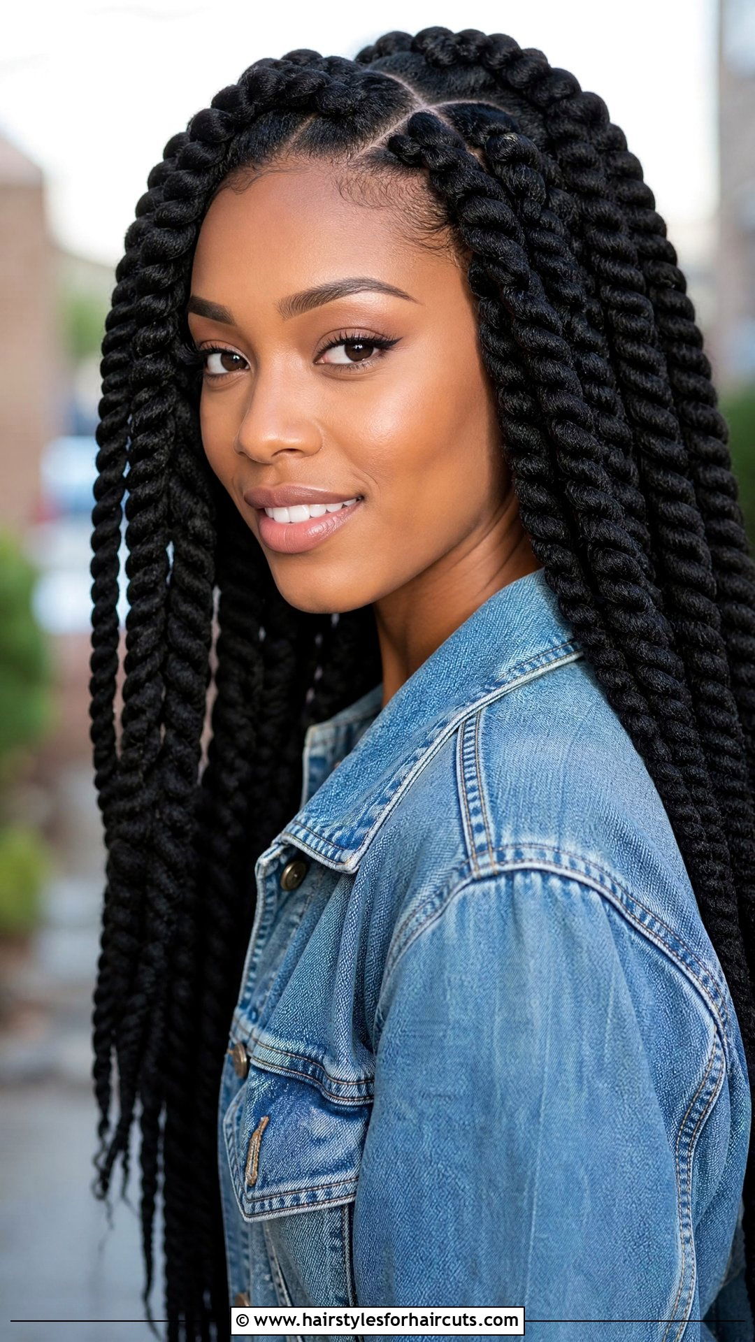 Jumbo Box Twists - 25 protective twist hairstyles for natural hair - 25 protective twist hairstyles for natural hair
