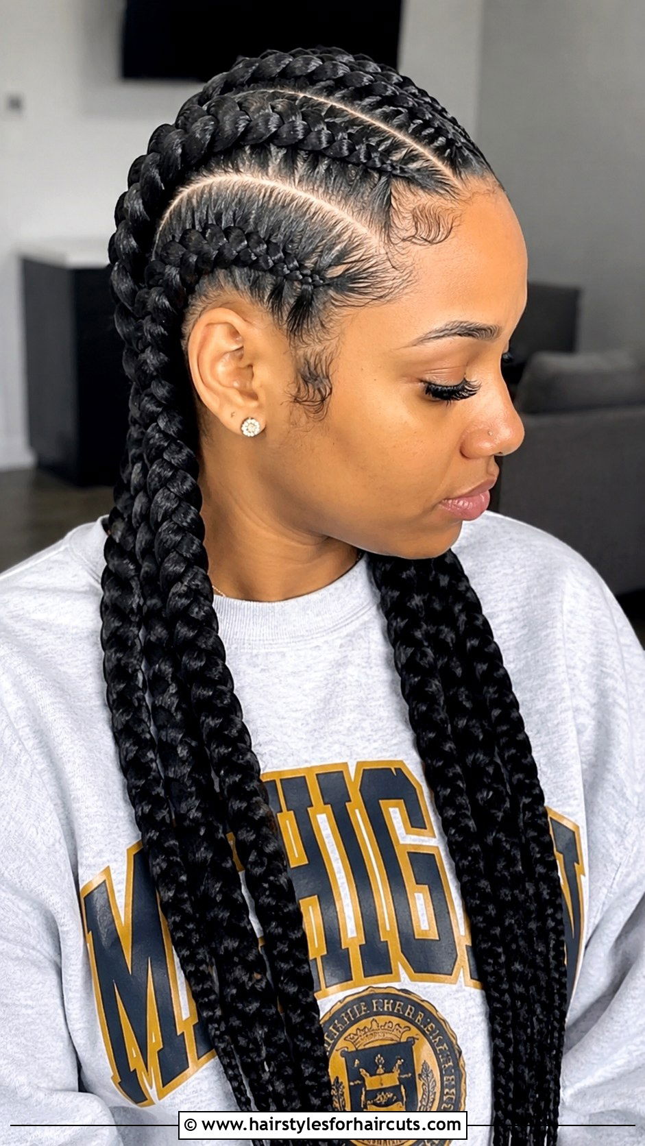 Jumbo Cornrows - 25 corn row hairstyles - 25 corn row hairstyles