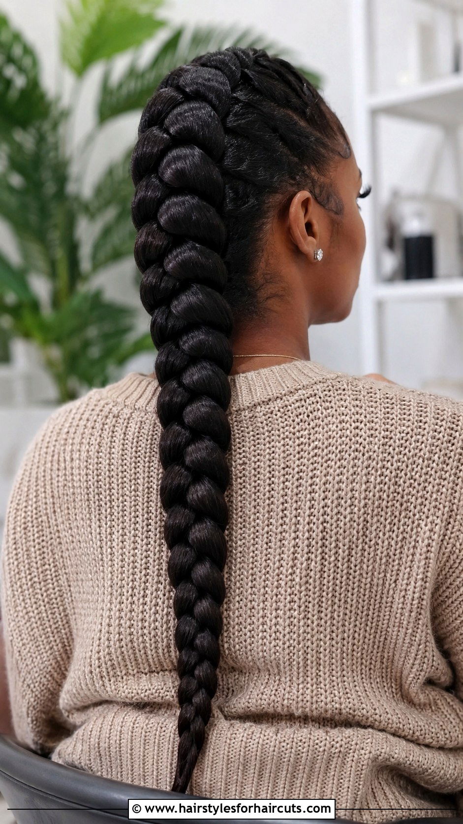 Jumbo French Braid - 25 black hair french braid hairstyles - 25 black hair french braid hairstyles