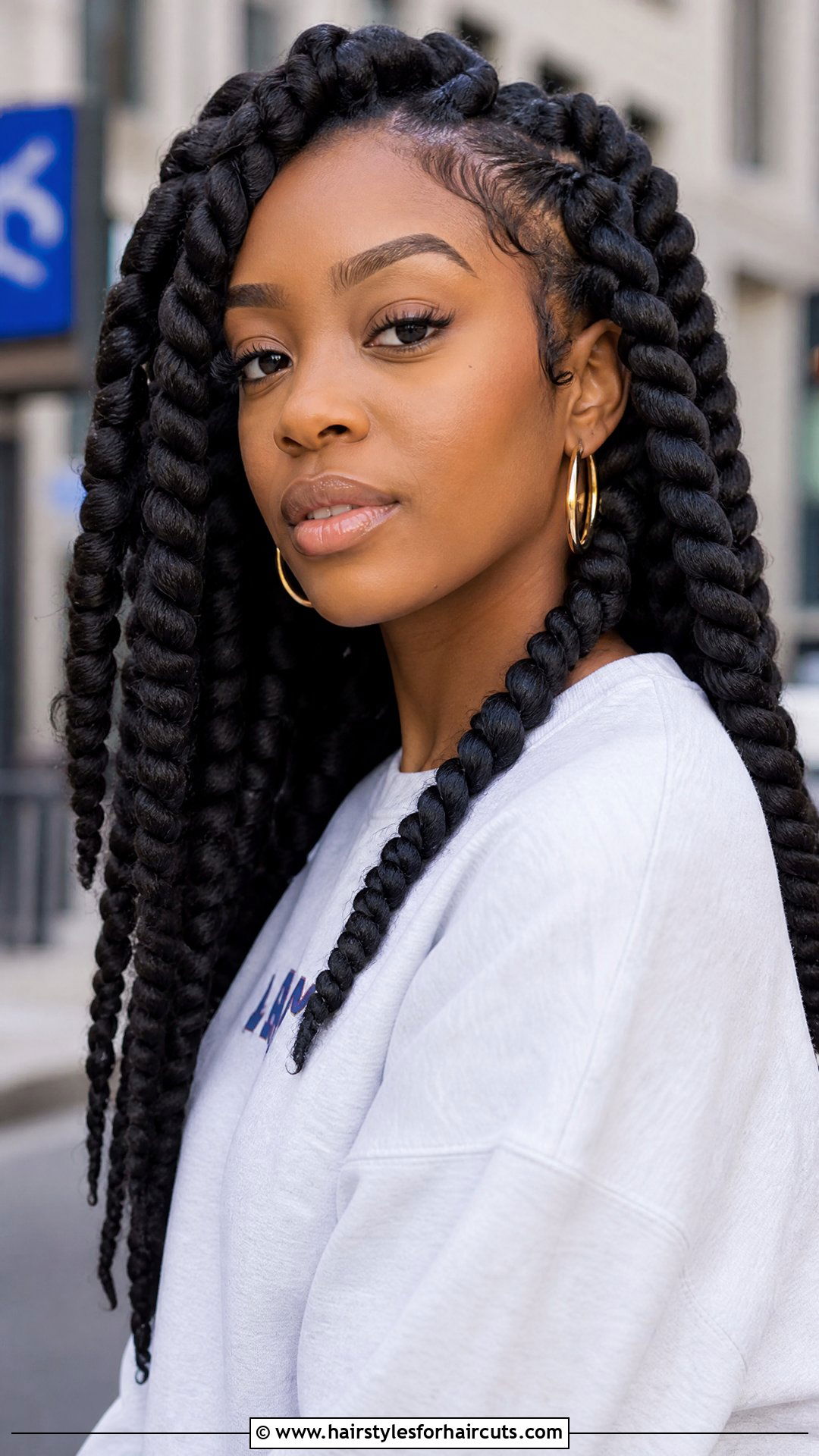 Jumbo Twist Hairstyle - 25 natural twists hairstyles for black hair - 25 natural twists hairstyles for black hair