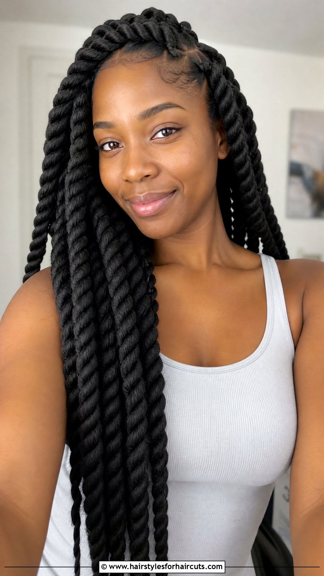 Jumbo Two Strand Twist - 25 two strand twist hairstyles for natural hair - 25 two strand twist hairstyles for natural hair