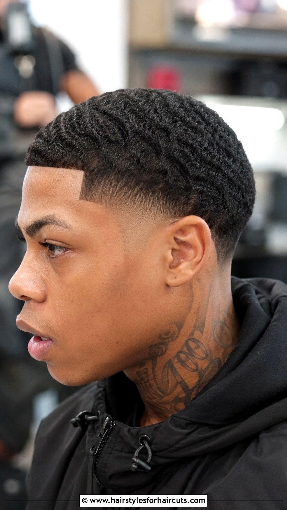 Kay Flock Mid Fade With Wavy Top - 25 kay flock haircuts - 25 kay flock haircuts