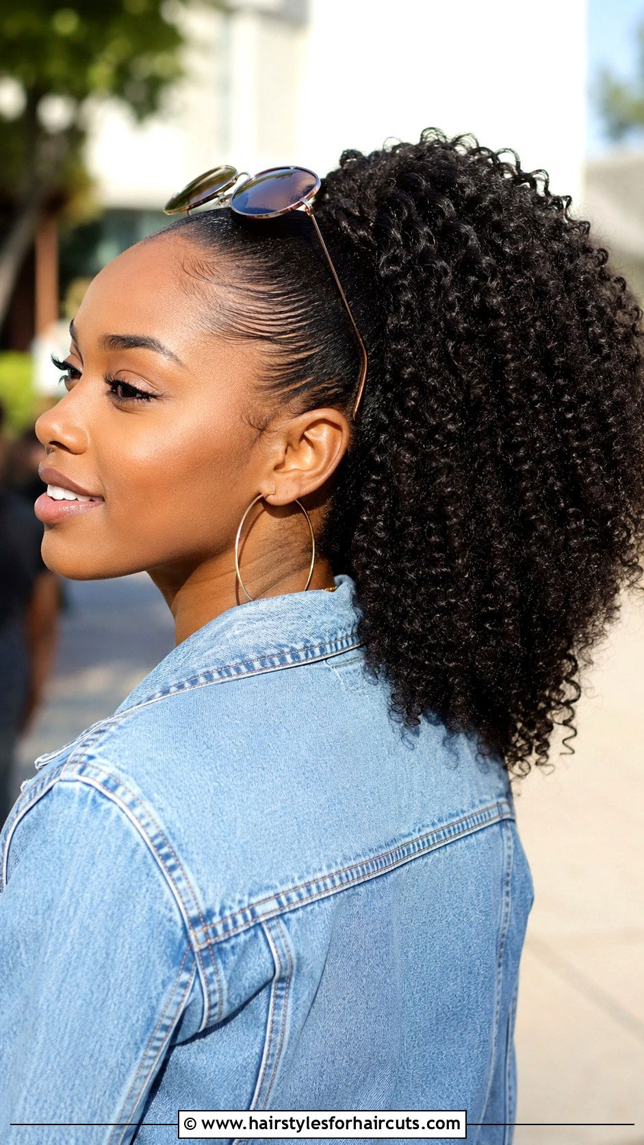 Kinky Curly Clip In Ponytail - 25 fake ponytail hairstyles for black hair - 25 fake ponytail hairstyles for black hair