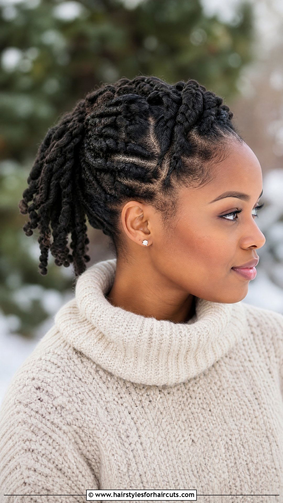 Kinky Twist Short Ponytail - 25 short ponytail hairstyles for black hair - 25 short ponytail hairstyles for black hair