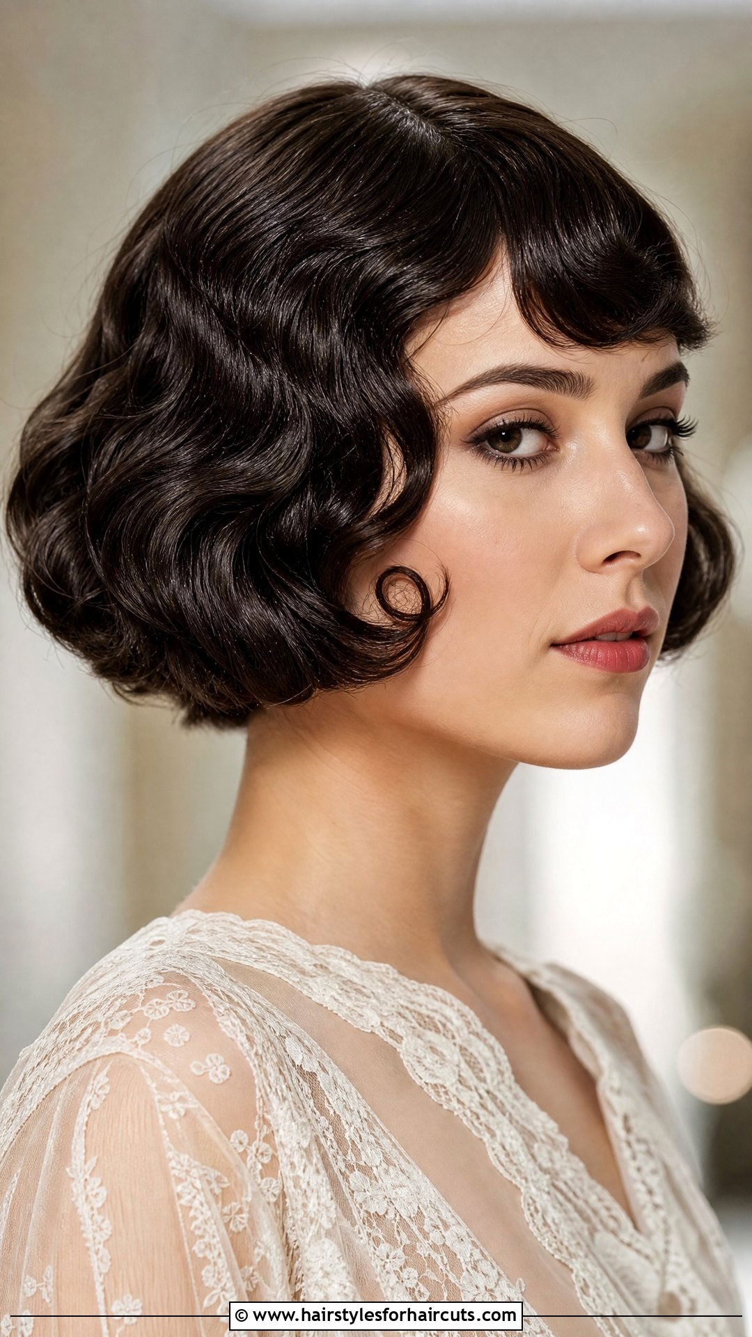 Kiss Curl Flapper Bob - 25 flapper hairstyles short hair - 25 flapper hairstyles short hair