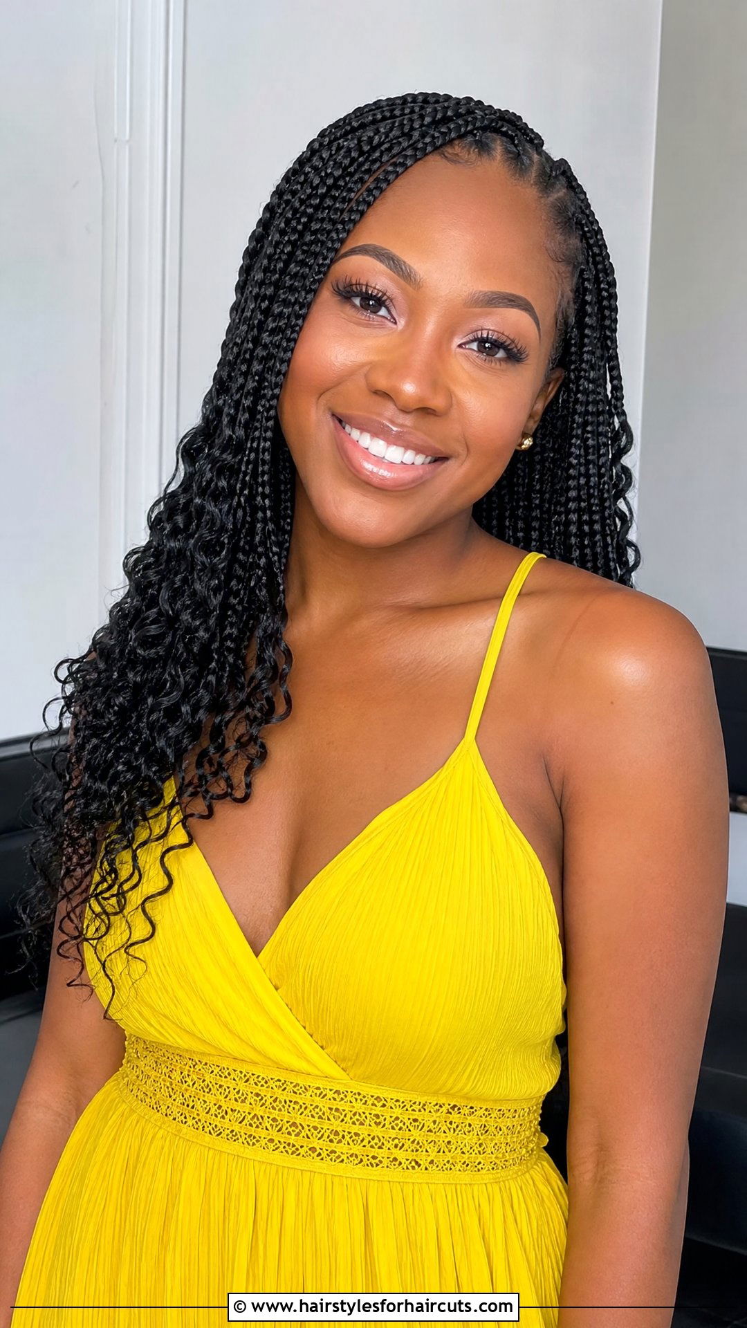 Knotless Box Braids - 25 beach vacation hairstyles for black hair - 25 beach vacation hairstyles for black hair