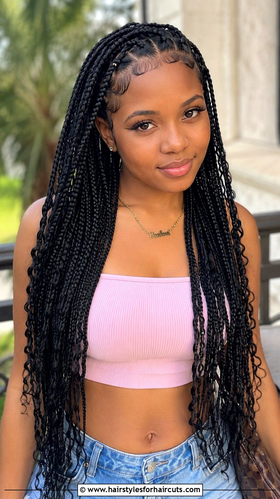 Knotless Box Braids - 25 braid hairstyles for black girls - 25 braid hairstyles for black girls