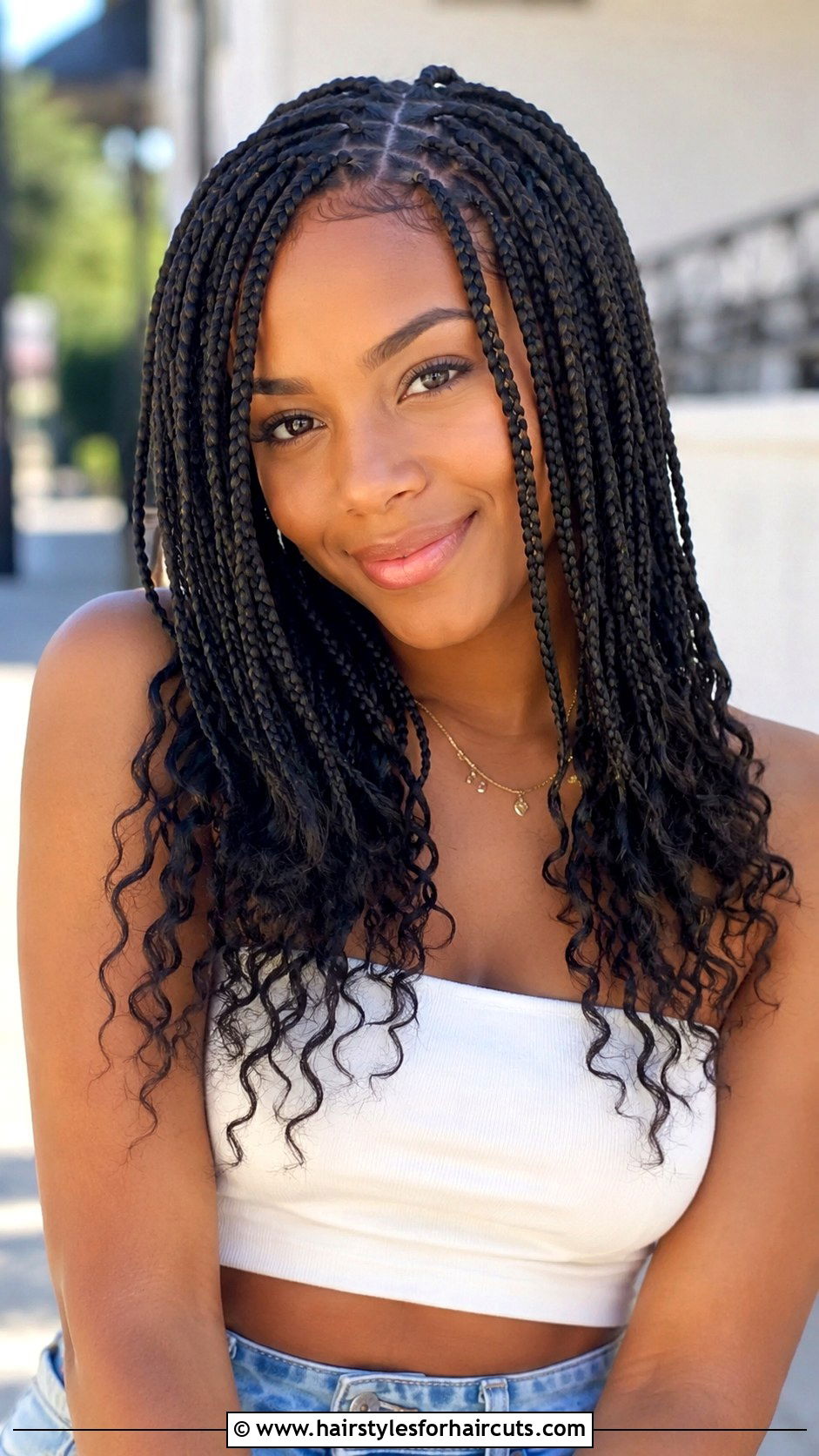 Knotless Box Braids - 25 braided hairstyles natural hair - 25 braided hairstyles natural hair