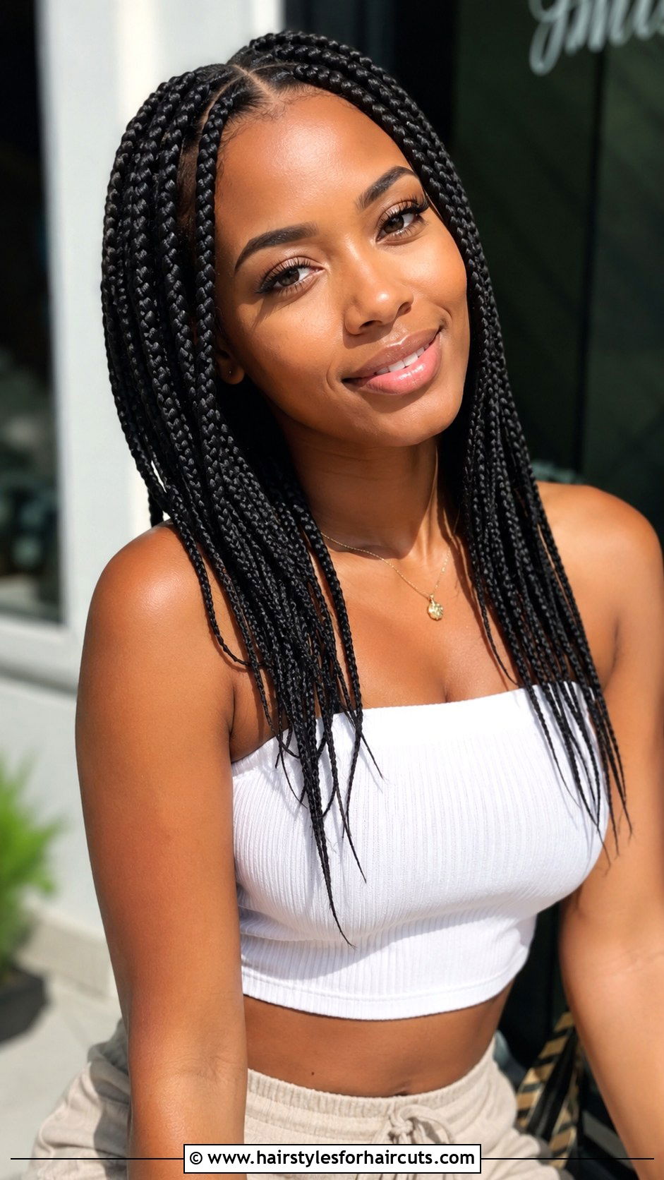 Knotless Box Braids - 25 extension hairstyles for black hair - 25 extension hairstyles for black hair
