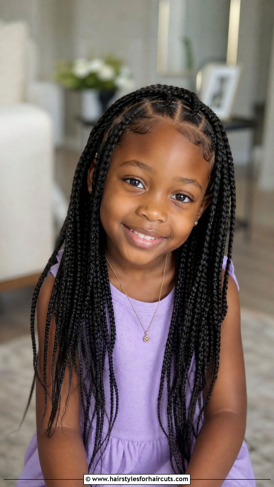 Knotless Braids - 25 natural hair little black girl hairstyles - 25 natural hair little black girl hairstyles
