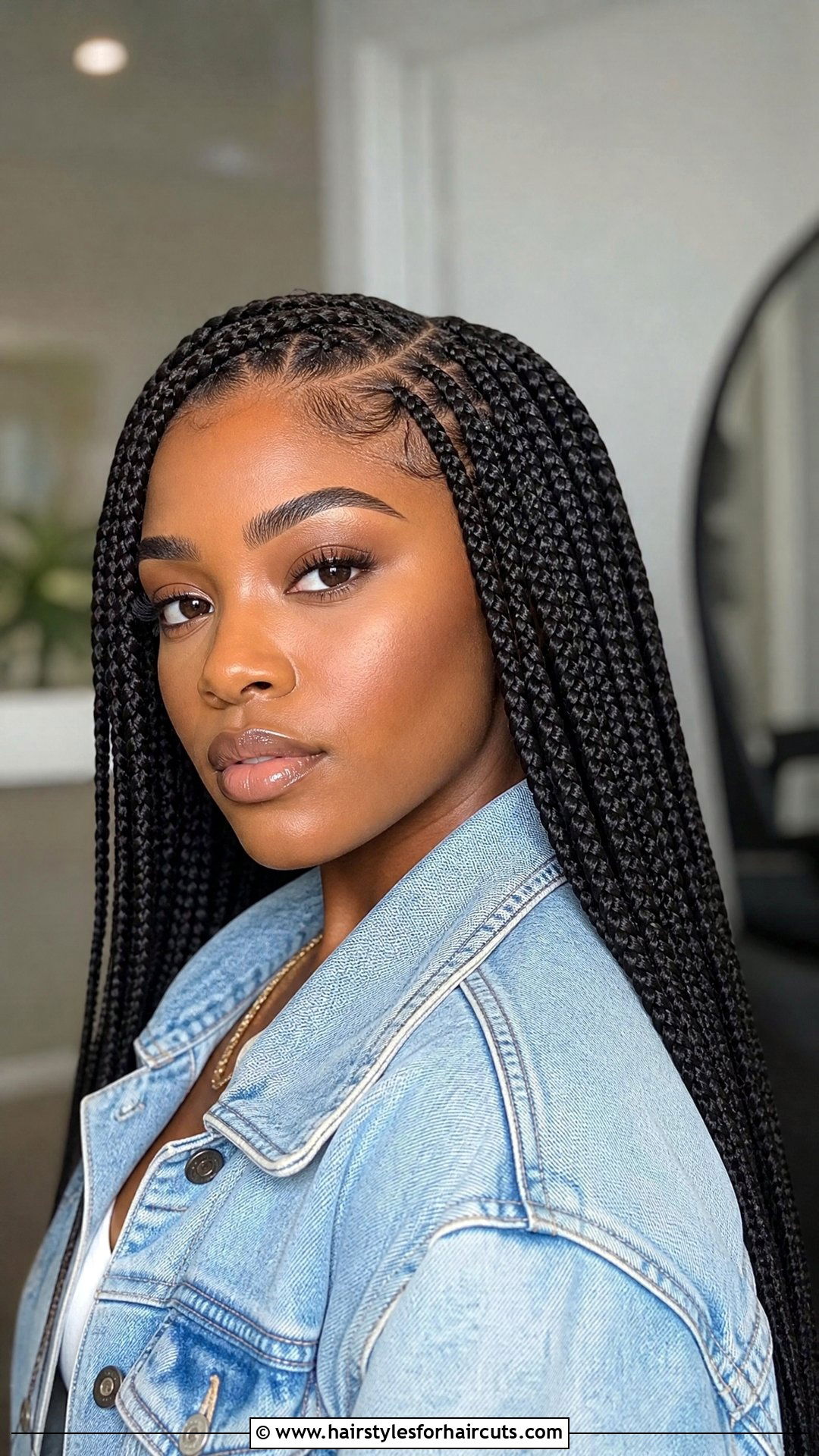 Knotless Braids - 25 protective hairstyles for hair growth black - 25 protective hairstyles for hair growth black