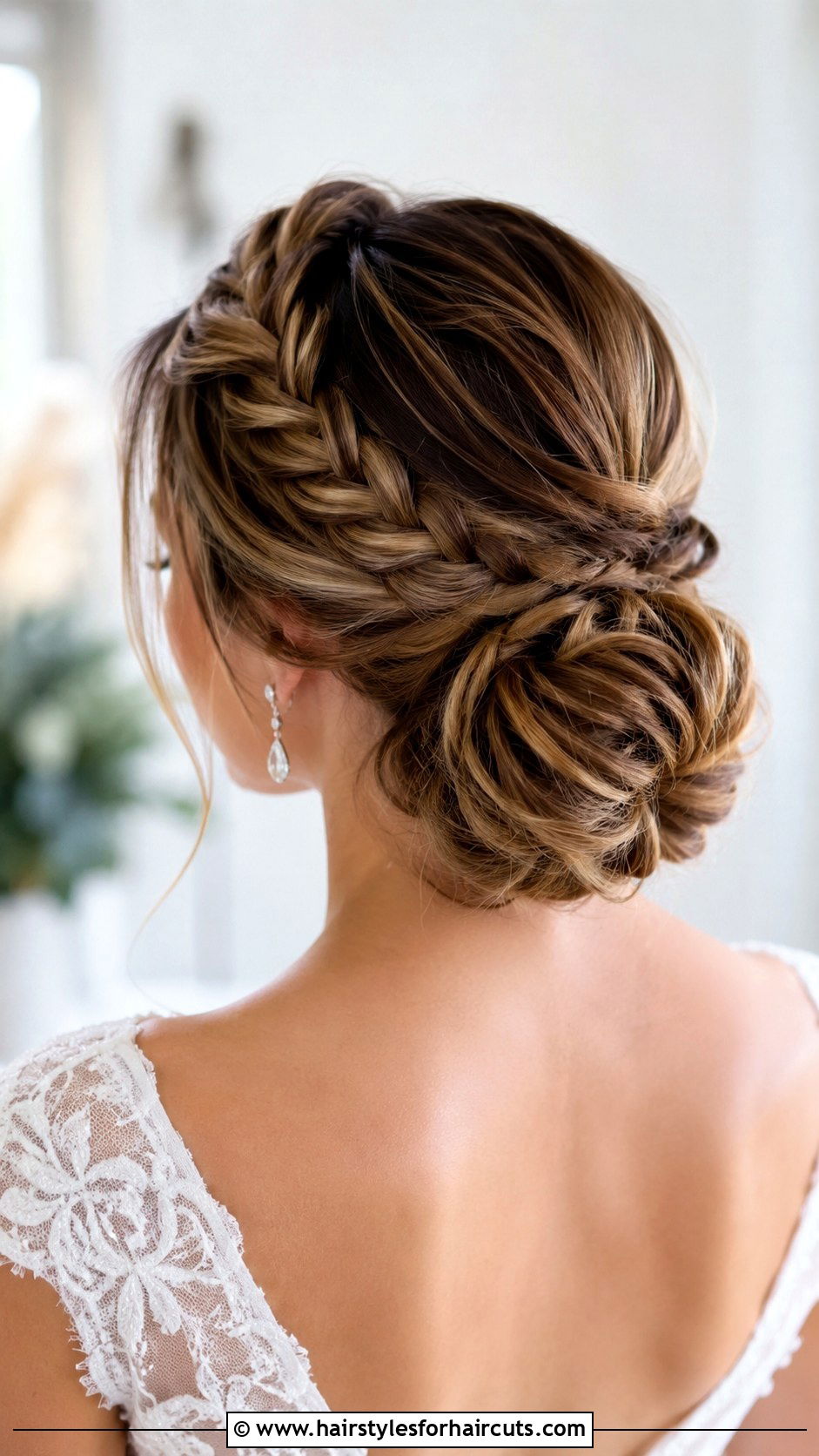 Knotted Braid Updo - 25 braids hairstyles for straight hair - 25 braids hairstyles for straight hair