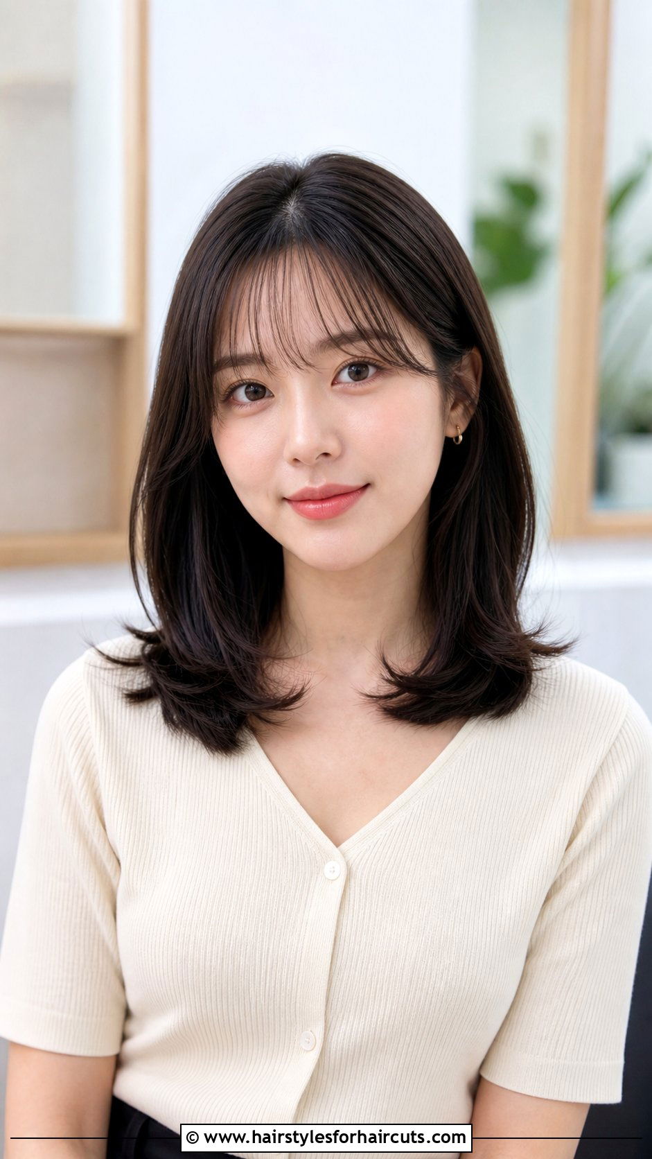 Korean C Curl Perm With See Through Bangs - 25 korean hairstyles with bangs - 25 korean hairstyles with bangs