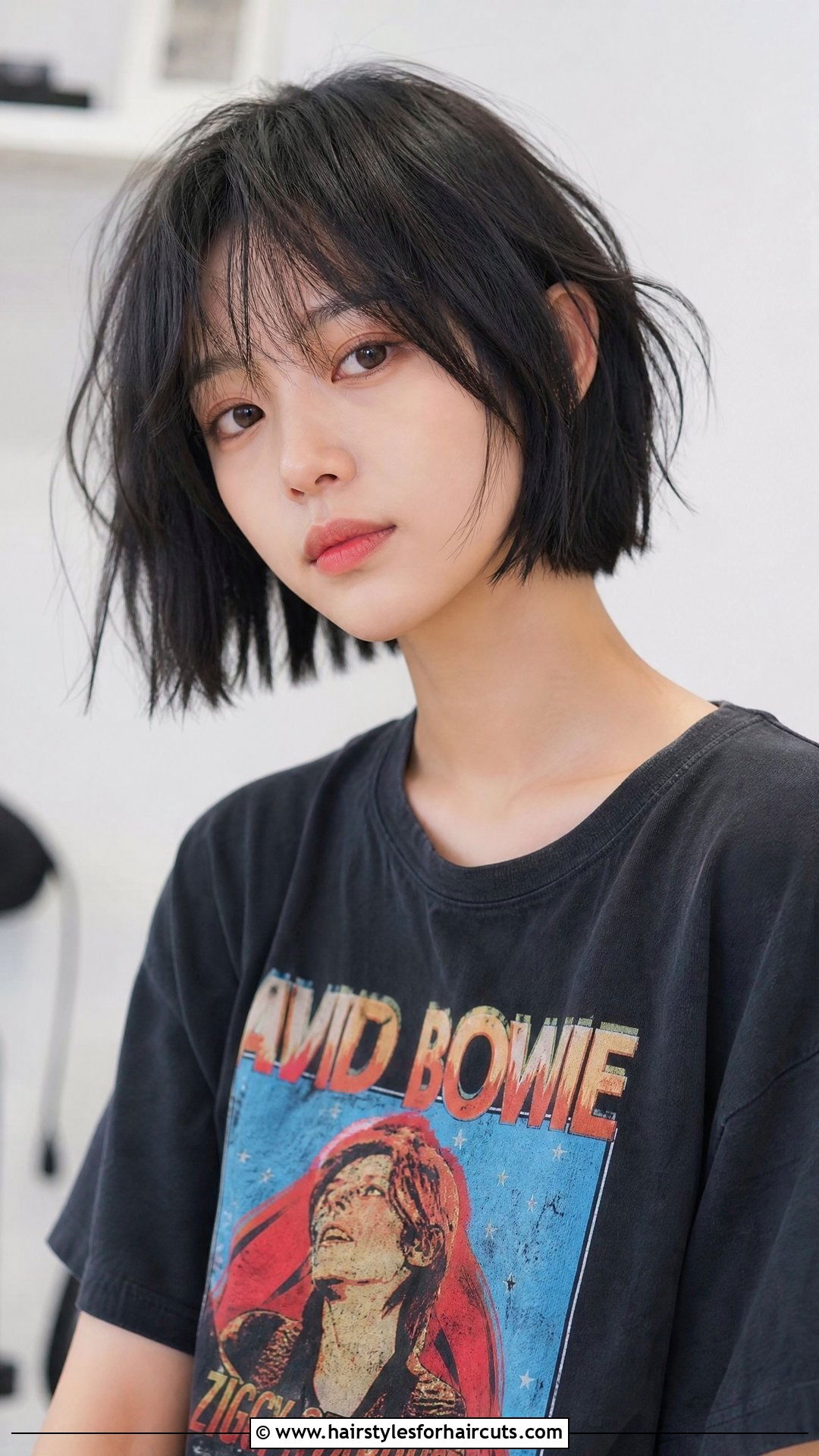 Korean Choppy Bob - 25 korean short hairstyles for girl - 25 korean short hairstyles for girl
