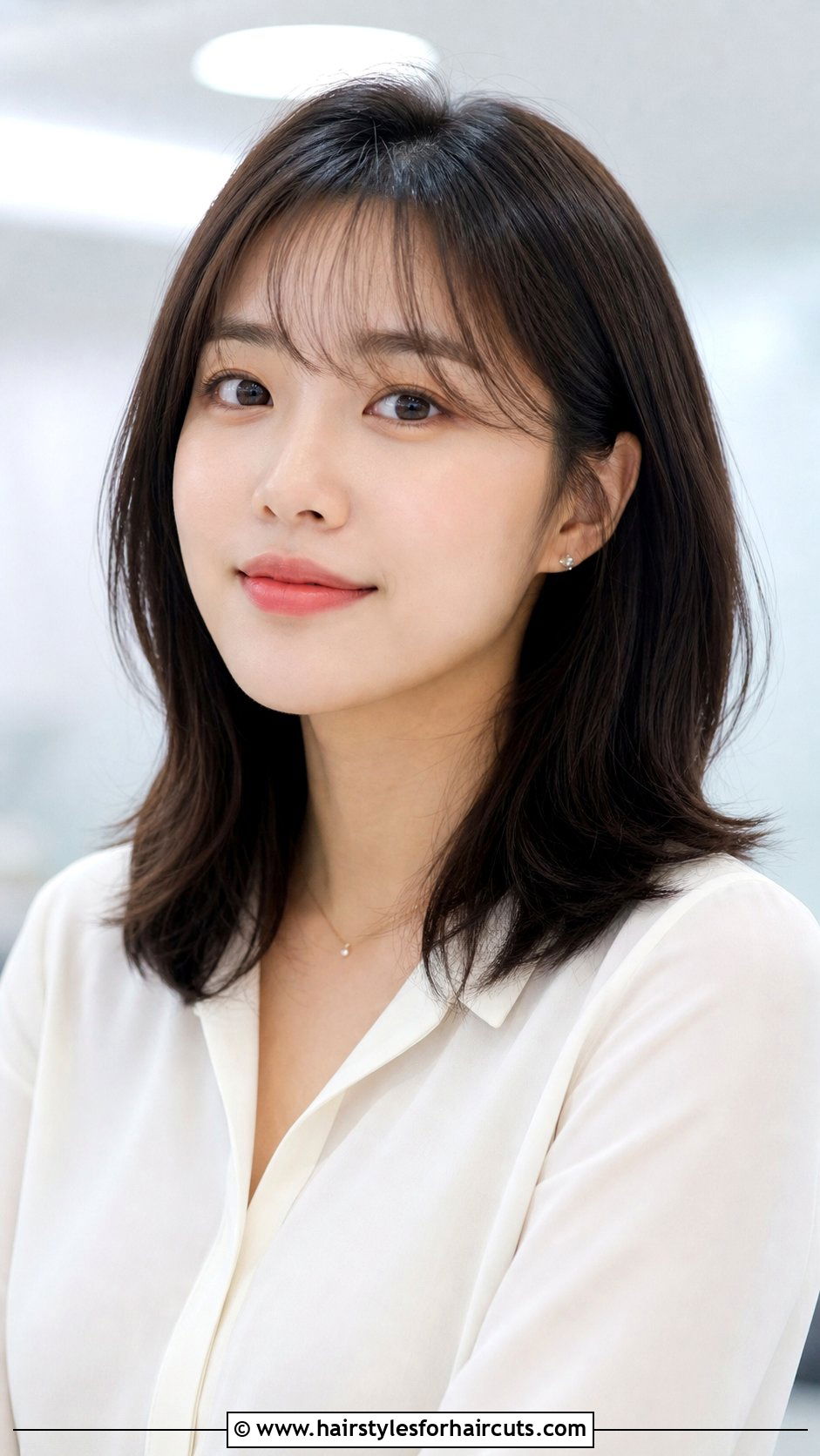 Korean Collarbone Hair With Air Bangs - 25 korean hairstyles with bangs - 25 korean hairstyles with bangs