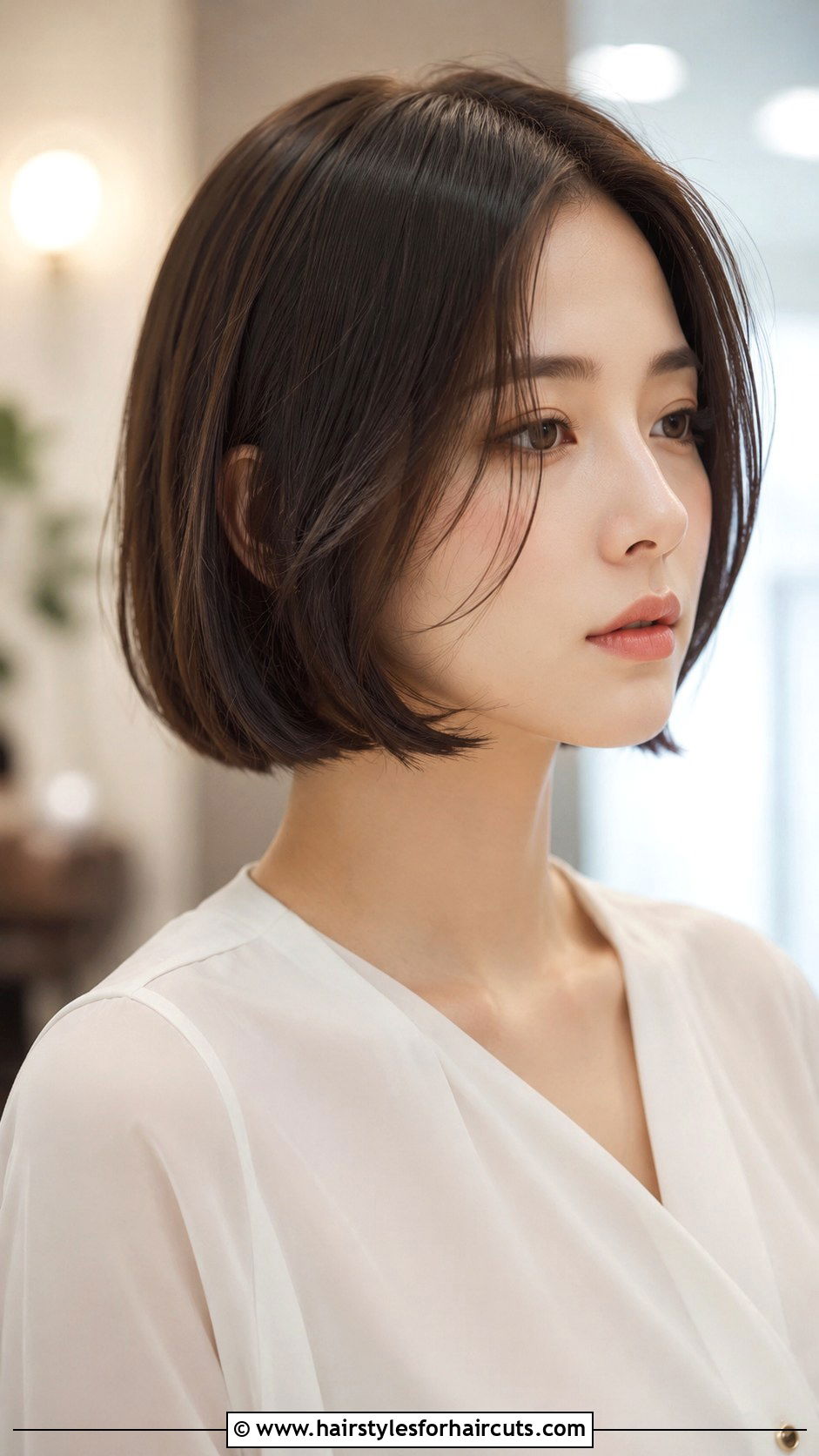 Korean Jaw Length Bob - 25 korean hairstyles for short hair - 25 korean hairstyles for short hair