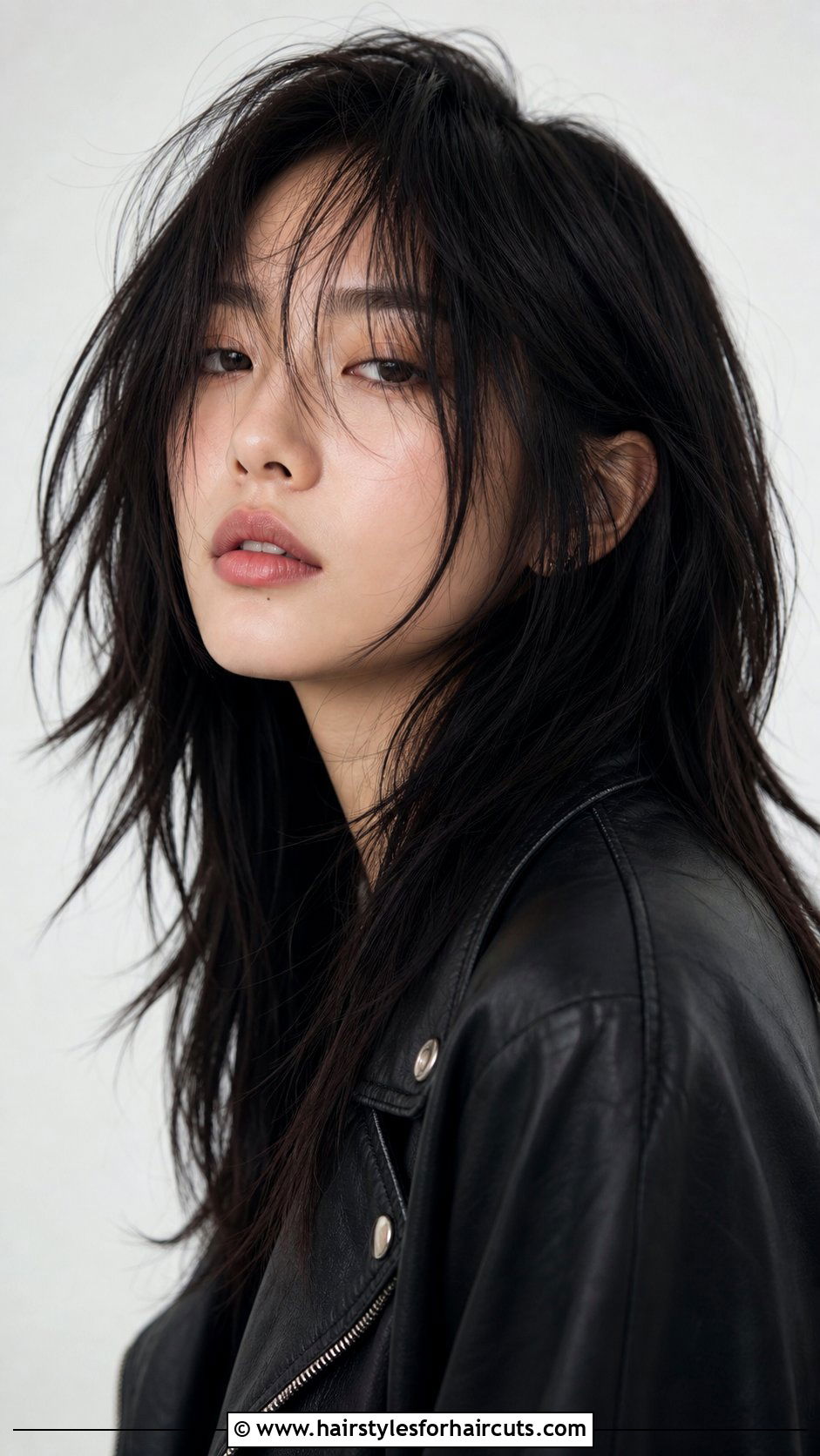 Korean Long Choppy Layers - 25 korean long hairstyles - 25 korean long hairstyles