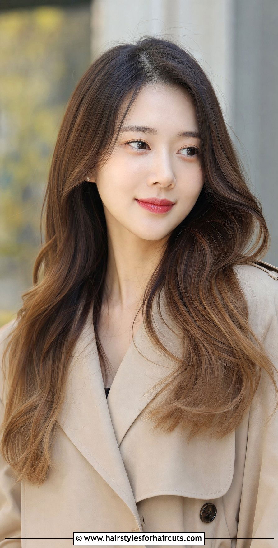 Korean Long Hair With Shadow Roots - 25 korean long hairstyles - 25 korean long hairstyles