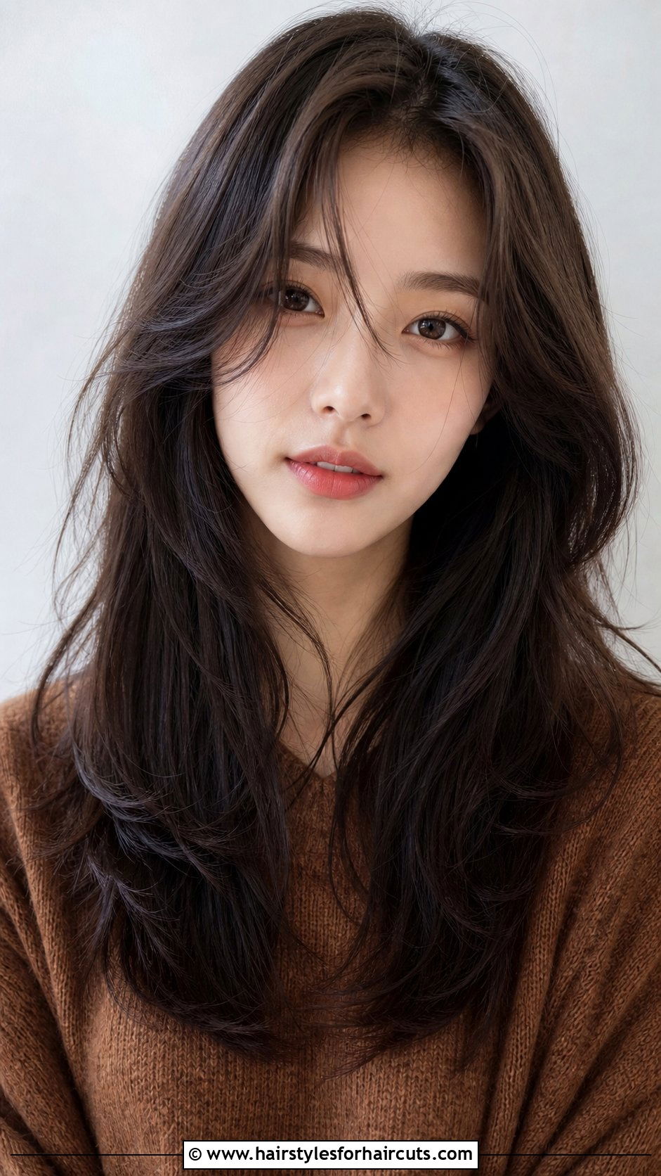 Korean Long Hush Cut - 25 korean long hairstyles - 25 korean long hairstyles