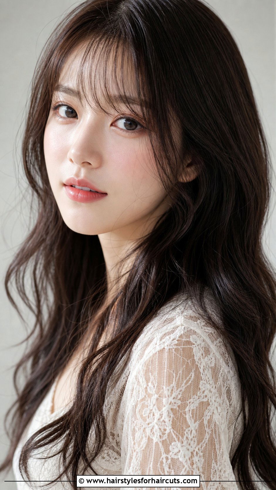 Korean Long Wavy Hair With See Through Bangs - 25 korean hairstyles with bangs - 25 korean hairstyles with bangs
