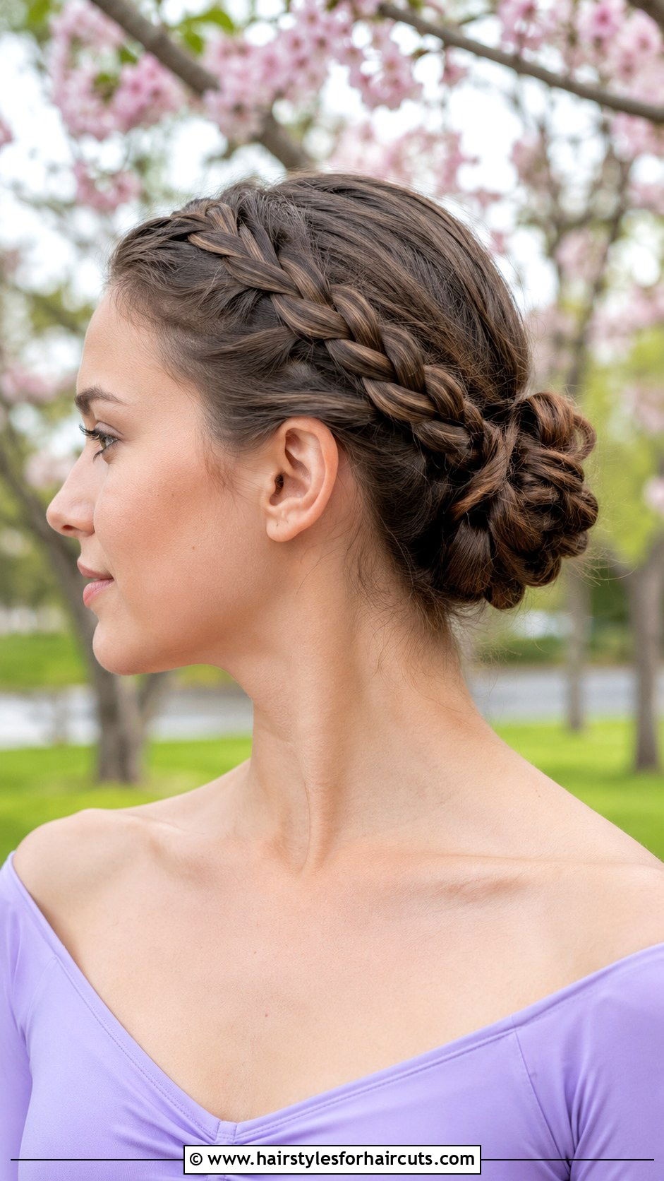 Lace Braid Ballet Updo - 25 ballet hairstyles - 25 ballet hairstyles