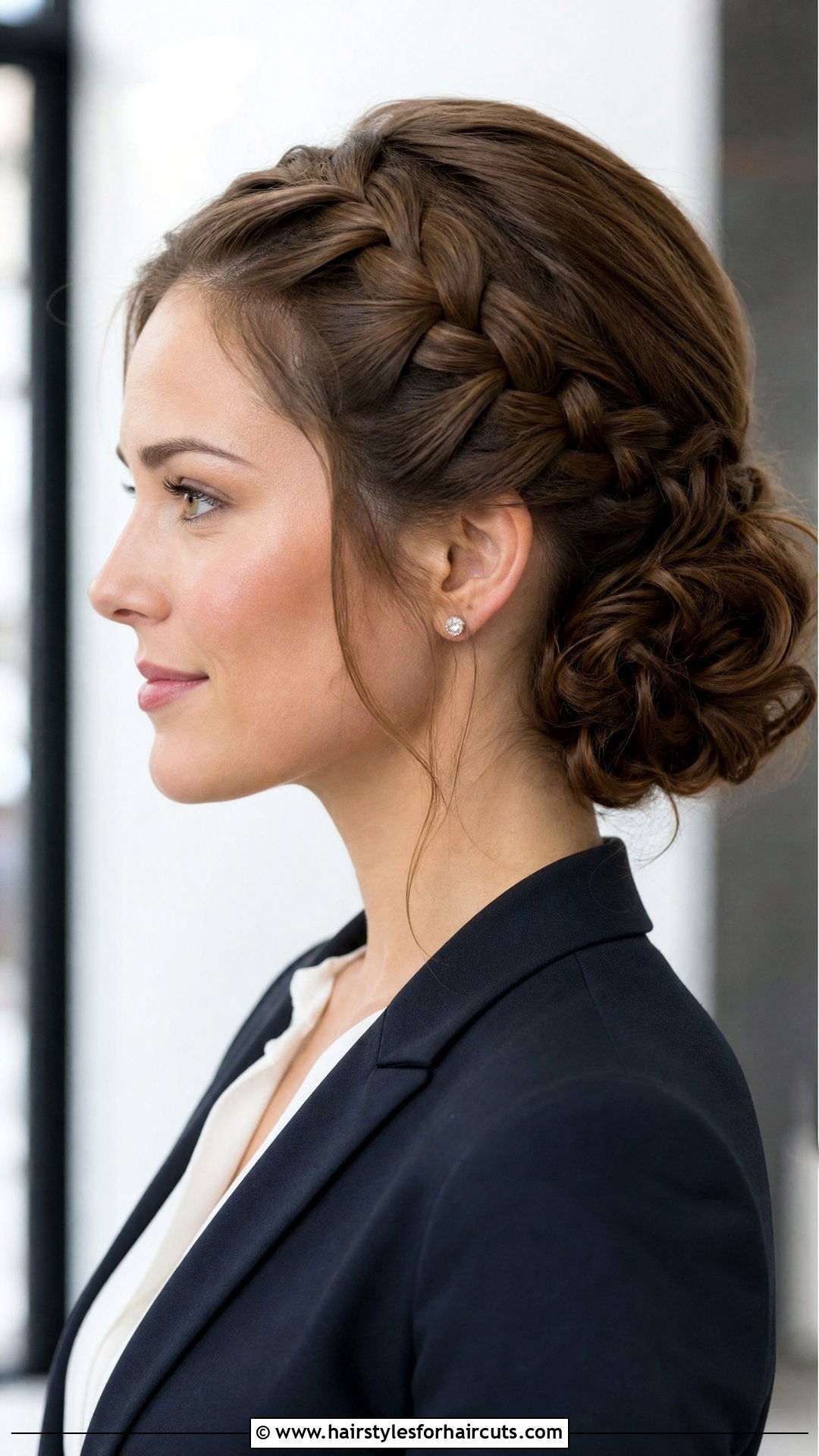 Lace Braid Updo - 25 hairstyles with a braid - 25 hairstyles with a braid