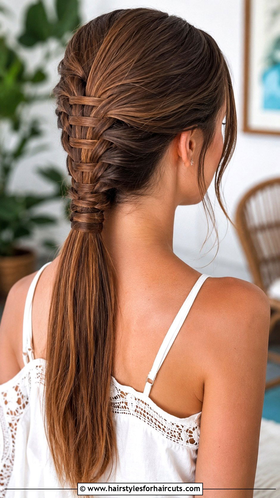 Ladder Braid Ponytail - 25 complicated hairstyles - 25 complicated hairstyles