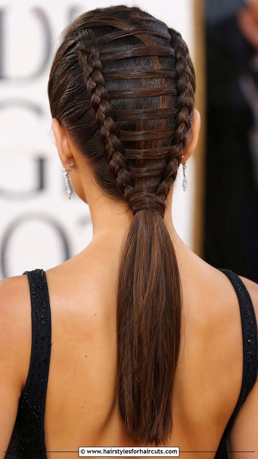 Ladder Braid Ponytail - 25 hairstyles with a braid - 25 hairstyles with a braid