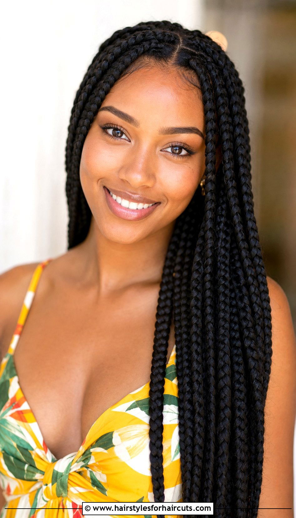 Large Knotless Braids - 25 big braid hairstyles for black hair - 25 big braid hairstyles for black hair