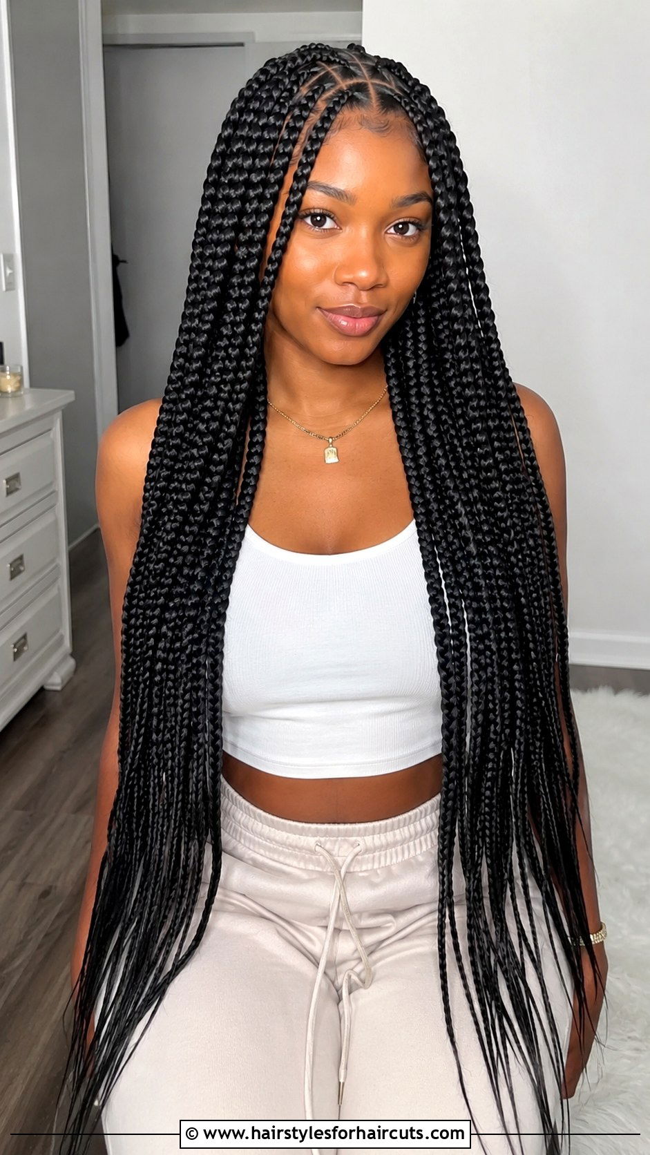 Large Knotless Braids - 25 africa braid hairstyles - 25 africa braid hairstyles