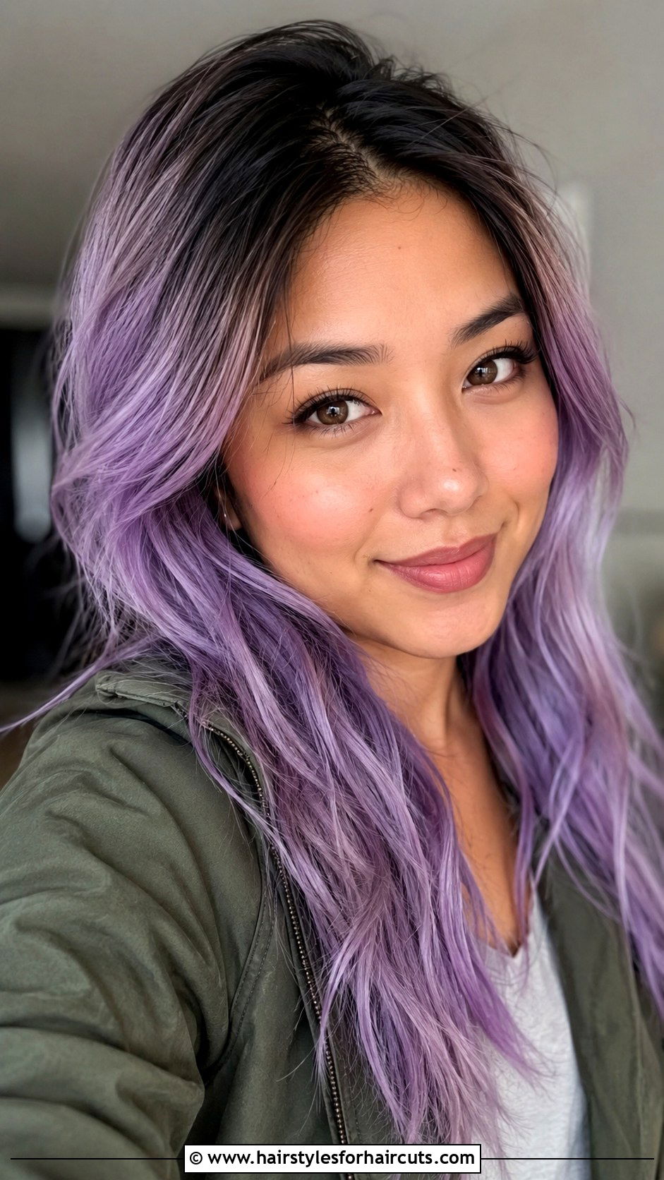 Lavender Hair With Dark Roots - 25 lavender hairstyles - 25 lavender hairstyles