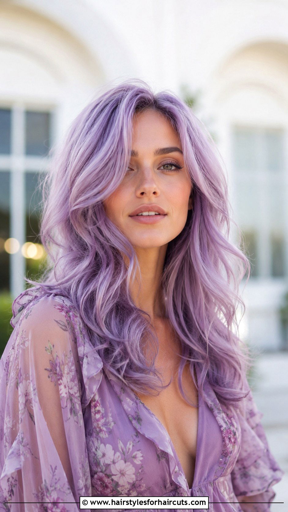 Lavender Long Layers - 25 colorful hairstyles - 25 colorful hairstyles