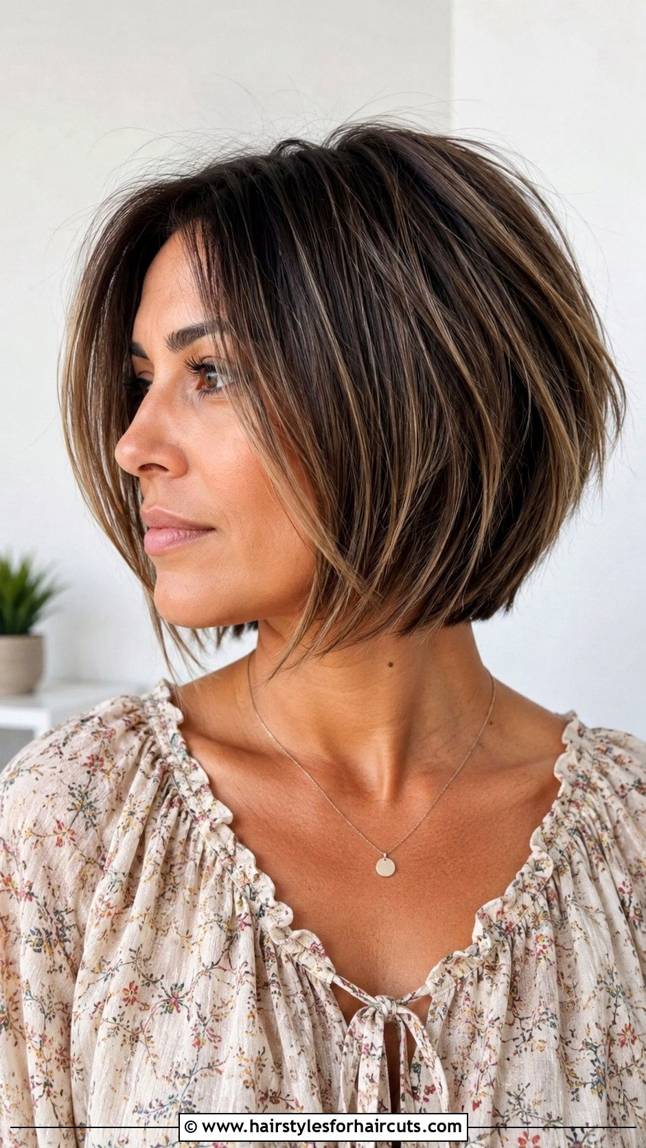 Layered A Line Bob - 25 a line haircuts - 25 a line haircuts