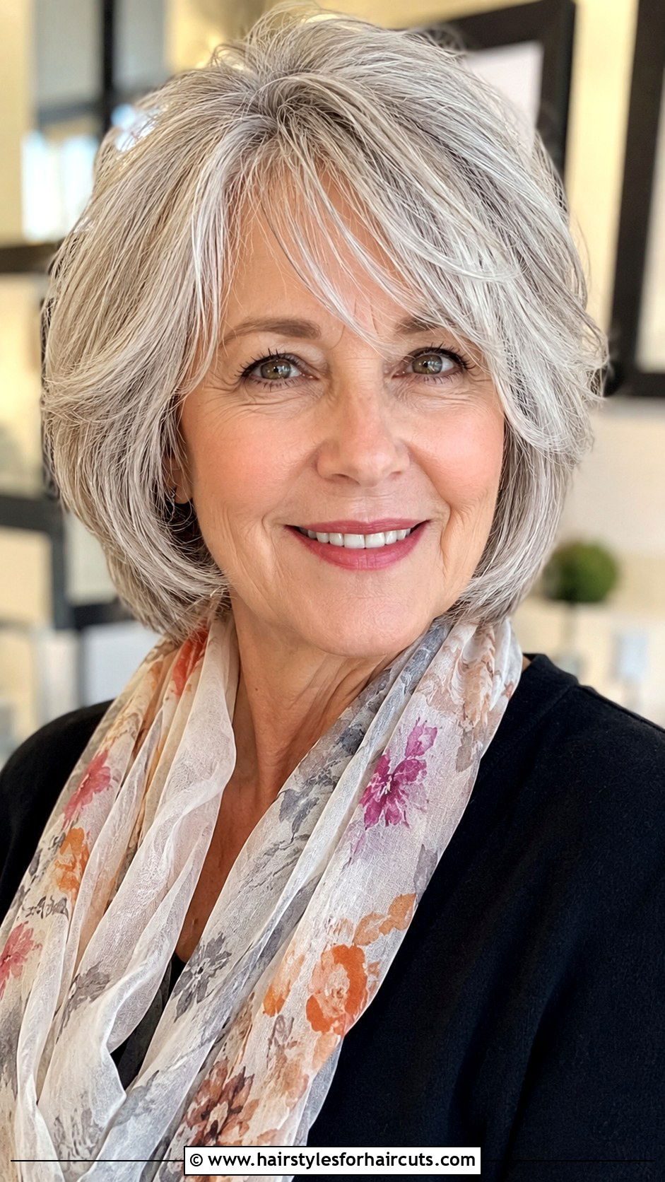 Layered Bob - 25 short hairstyles for woman over 60 - 25 short hairstyles for woman over 60