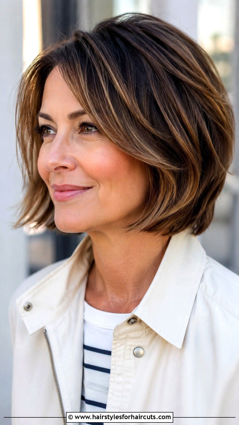 Layered Bob - 25 haircuts for older women with fine hair - 25 haircuts for older women with fine hair