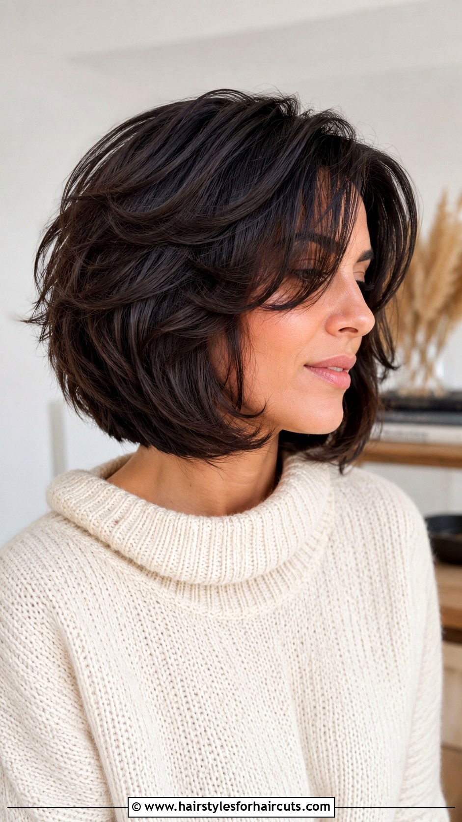 Layered Bob - 25 bob haircuts dark hair - 25 bob haircuts dark hair