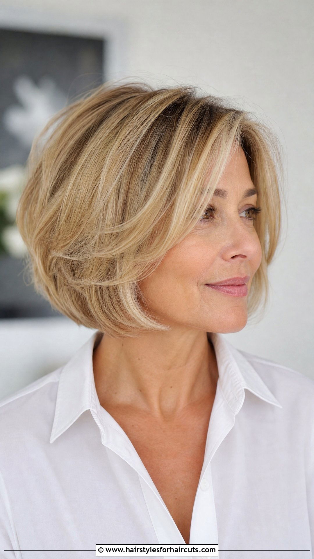 Layered Bob Haircut - 25 women hairstyles over 50 - 25 women hairstyles over 50