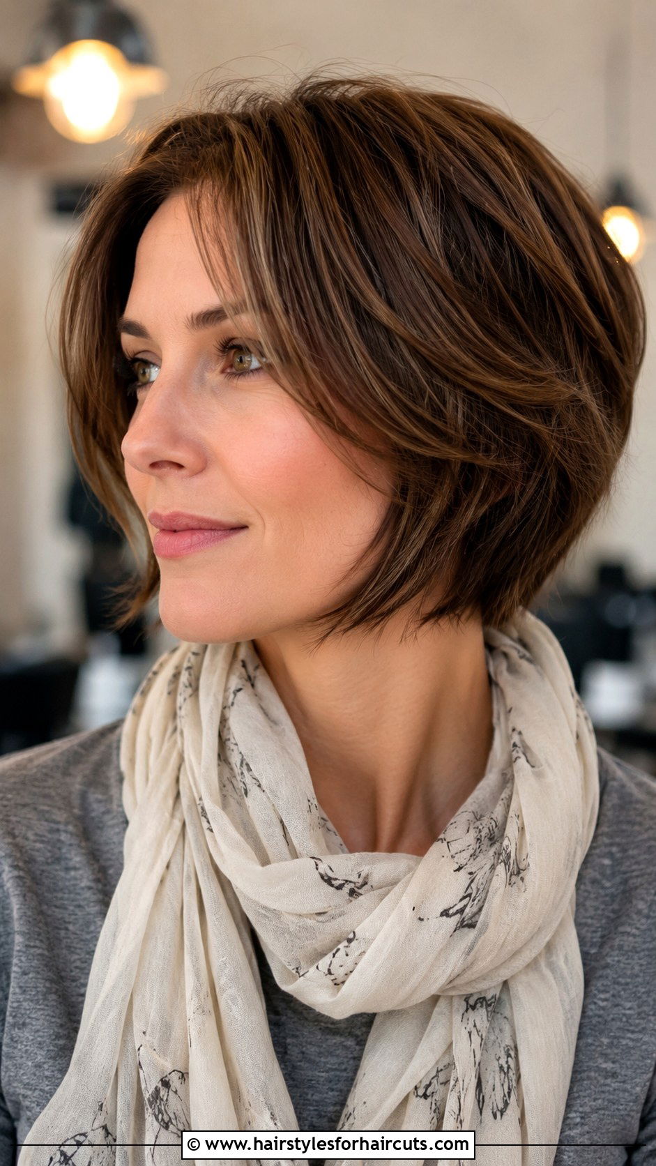 Layered Bob Haircut - 25 haircuts for a round face - 25 haircuts for a round face