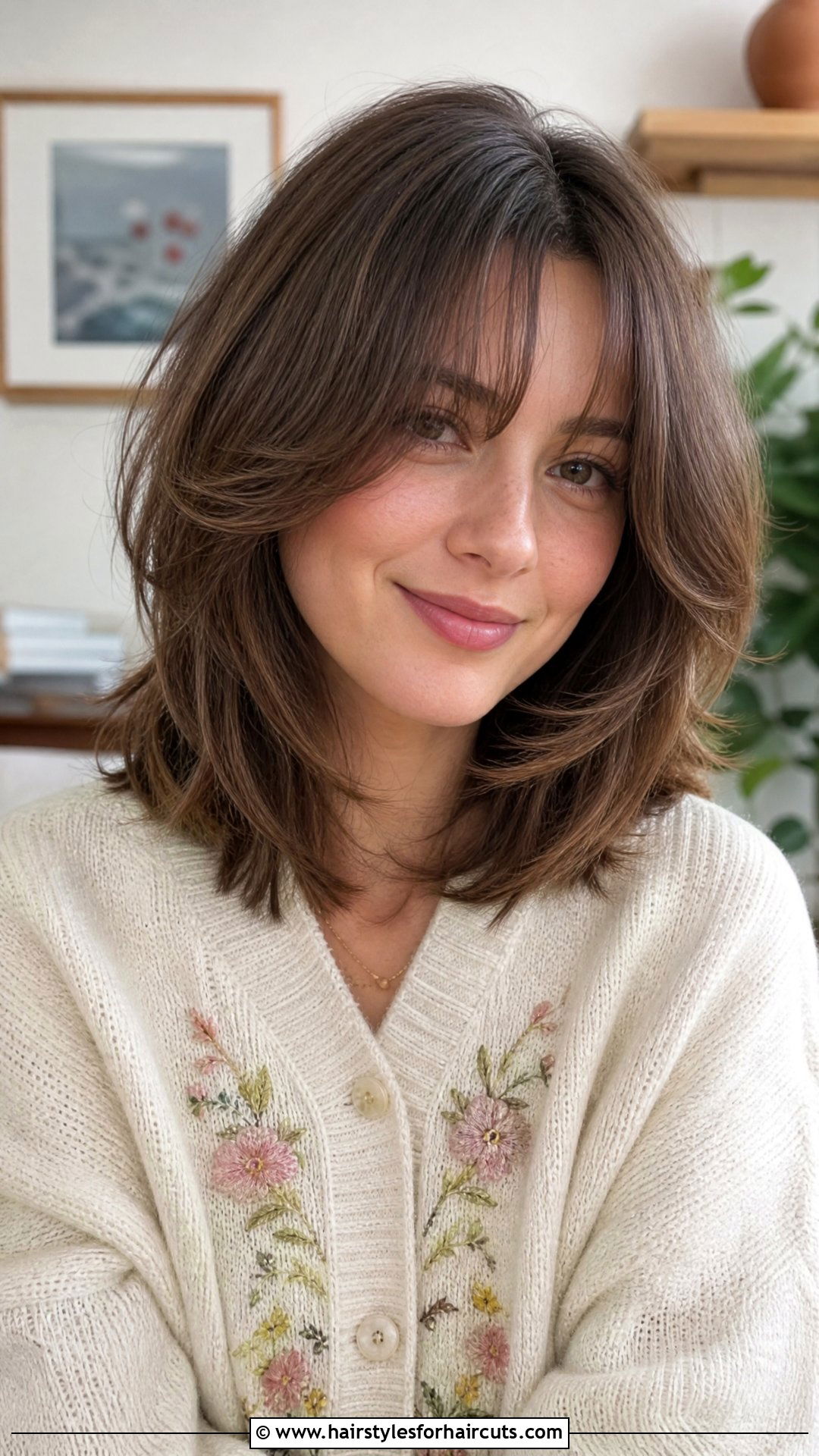 Layered Bob With Curtain Bangs - 25 haircuts styles with bangs - 25 haircuts styles with bangs
