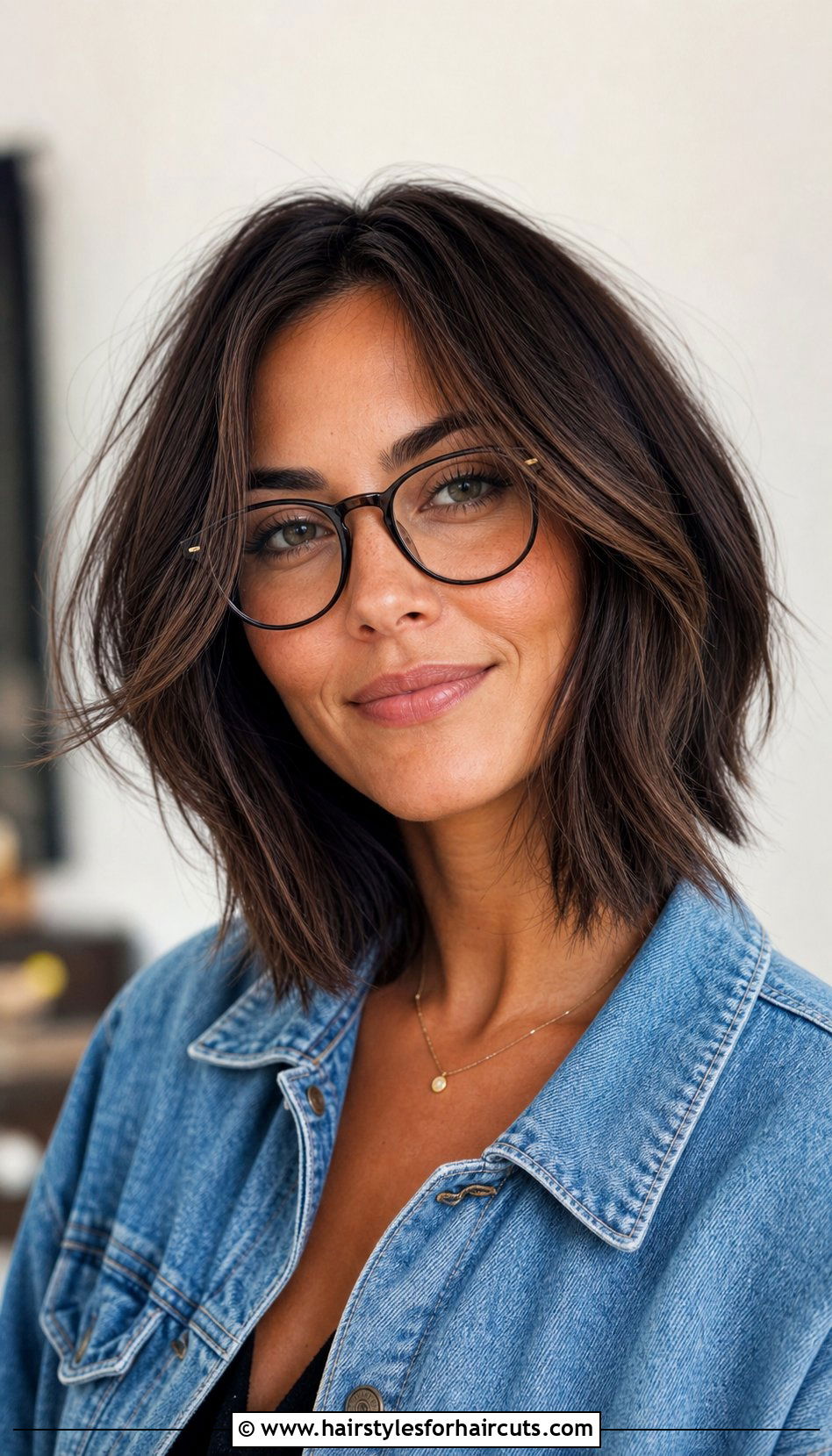 Layered Bob With Glasses - 25 hairstyles for women with glasses - 25 hairstyles for women with glasses