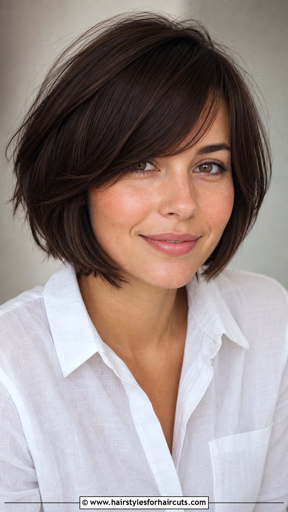 Layered Bob With Side Bangs - 25 bob haircuts with bangs for thin hair - 25 bob haircuts with bangs for thin hair