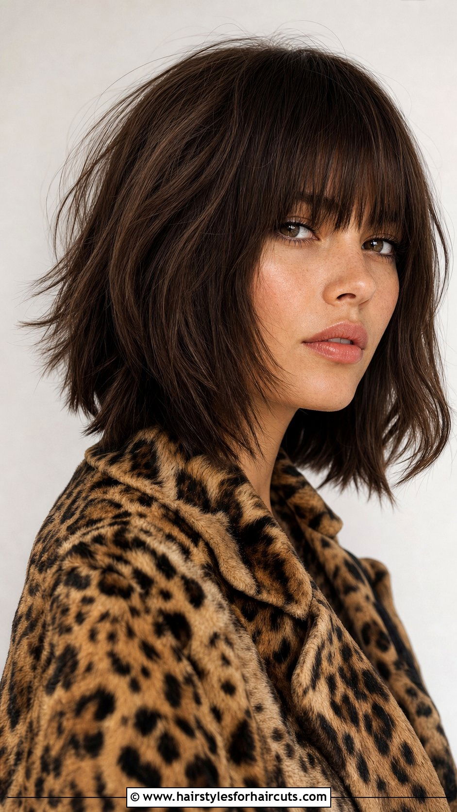 Layered Bob With Thick Bangs - 25 mob haircuts - 25 mob haircuts