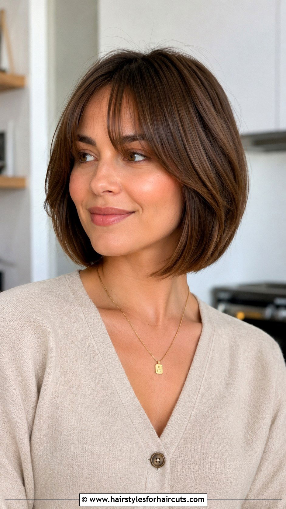 Layered Bob with Bangs - 25 asian women haircuts - 25 asian women haircuts